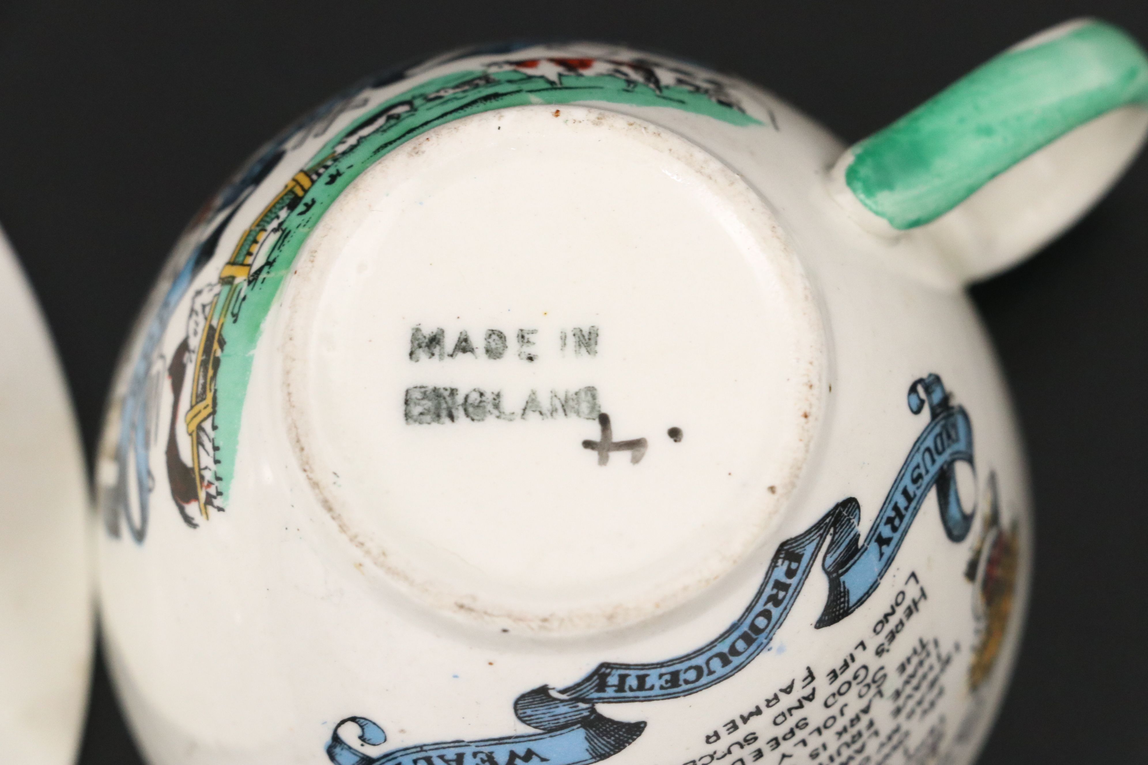 Adams and Other English Farmer's Toast Tableware with Quimper Faïence Plates