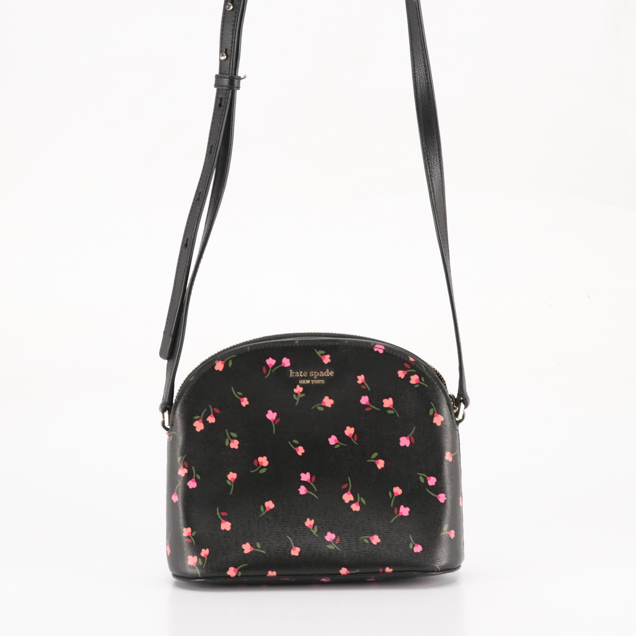 Kate Spade Sylvia Meadow Dome Crossbody, Striped Zippy Wallet and Compact Wallet