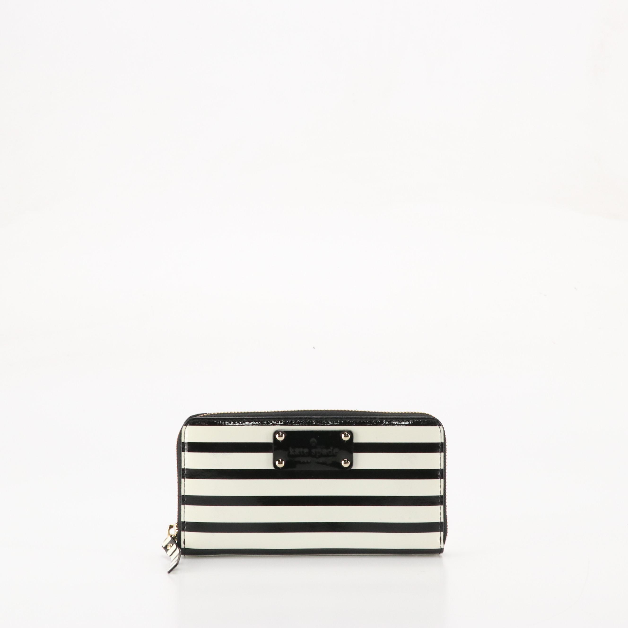 Kate Spade Sylvia Meadow Dome Crossbody, Striped Zippy Wallet and Compact Wallet