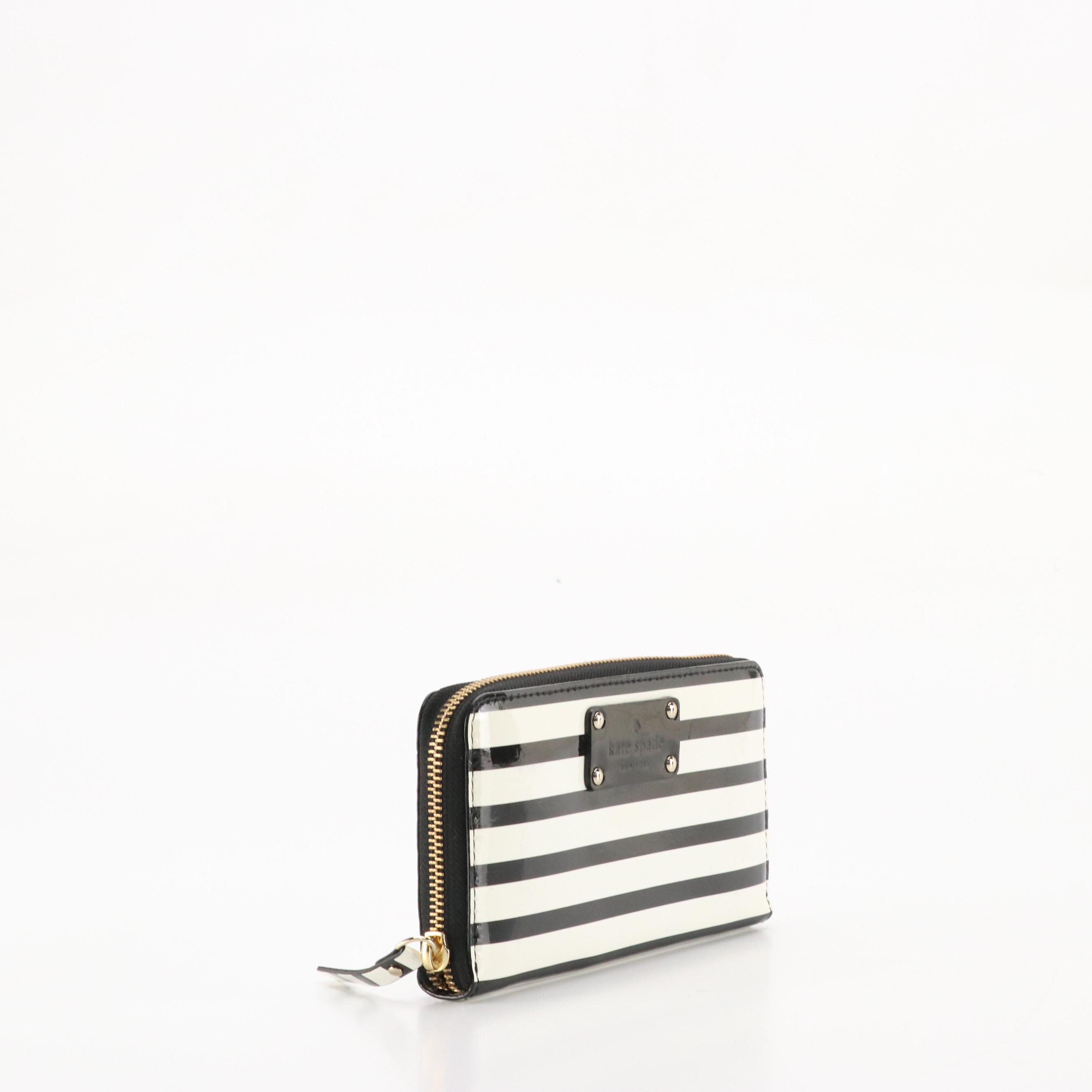 Kate Spade Sylvia Meadow Dome Crossbody, Striped Zippy Wallet and Compact Wallet