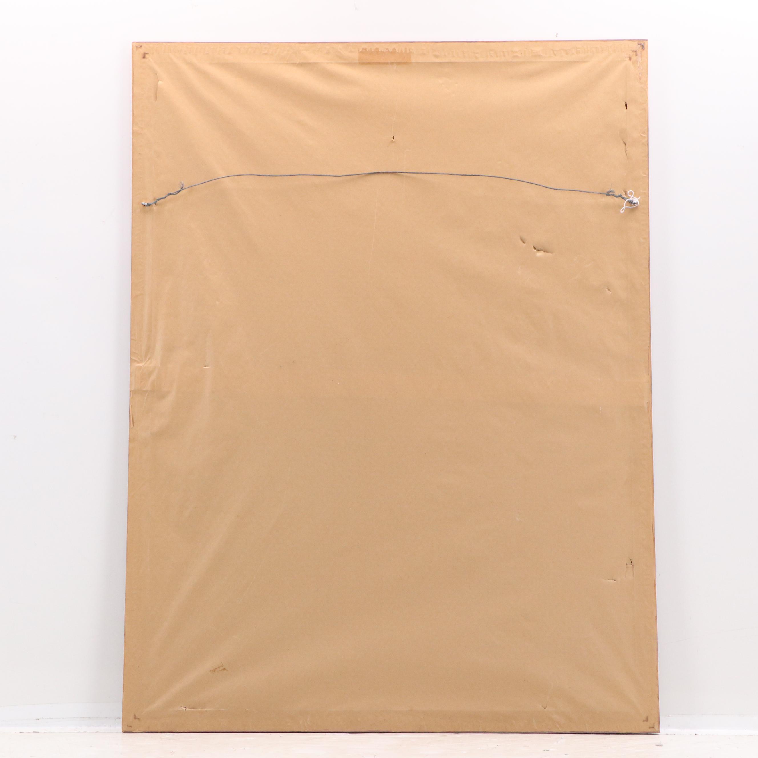 East Asian Abstract Gouache Painting, Circa 1965