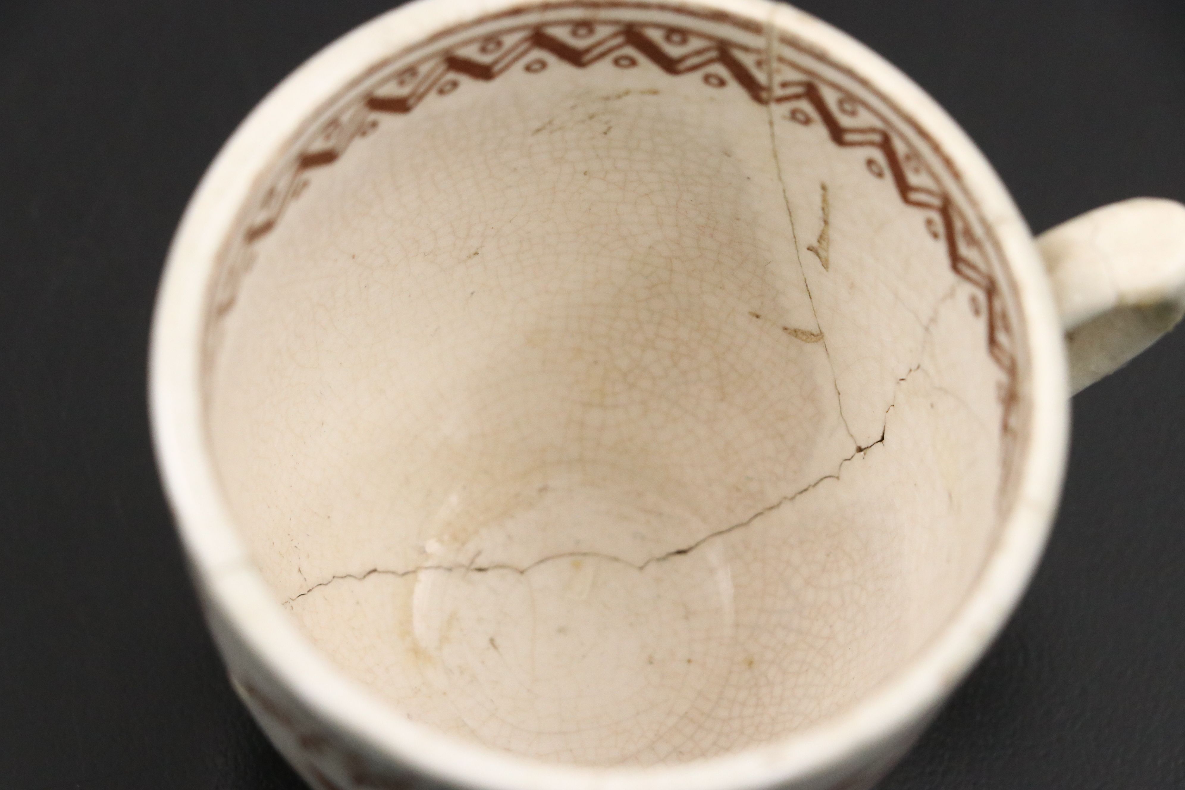 Woods "Brier" Plate with Other English Brown Transferware Tableware