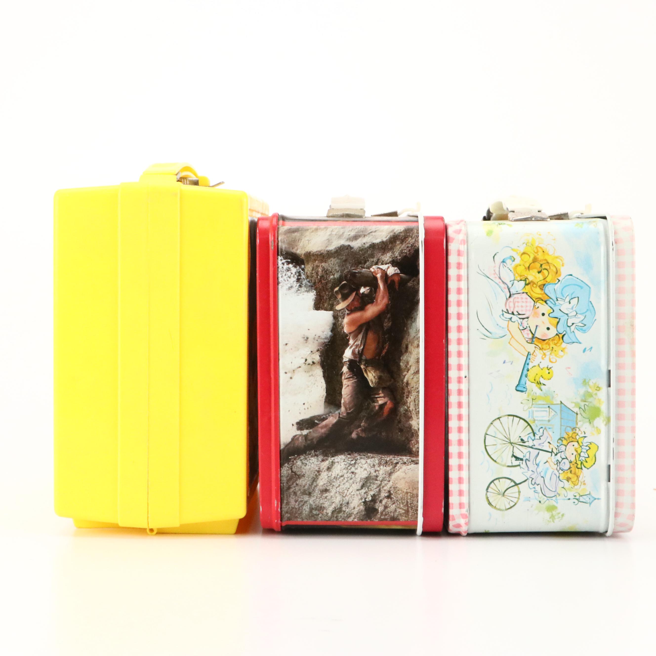 Walt Disney "Mickey and Donald" Lunch Box Set with Other Vintage Lunch Boxes