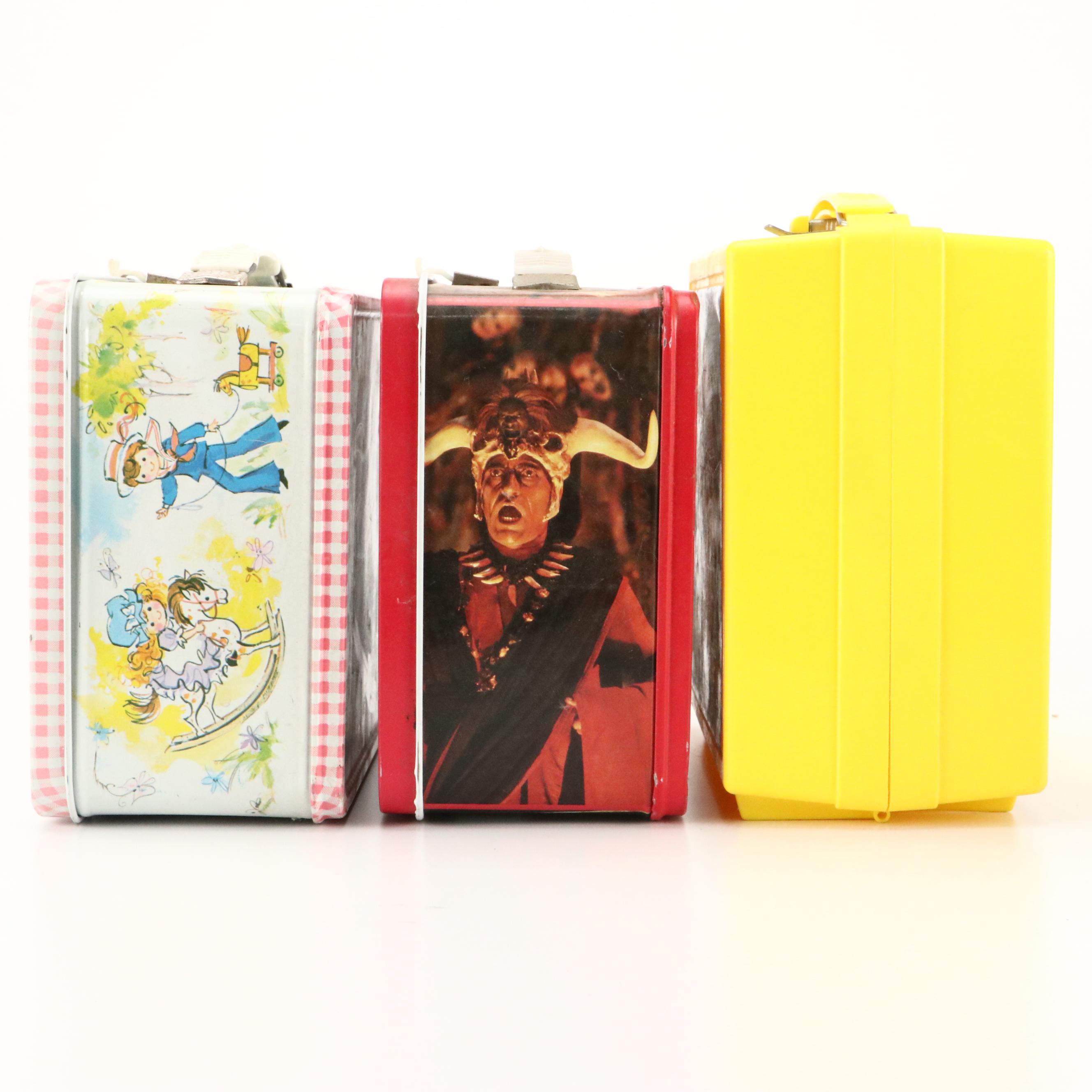 Walt Disney "Mickey and Donald" Lunch Box Set with Other Vintage Lunch Boxes