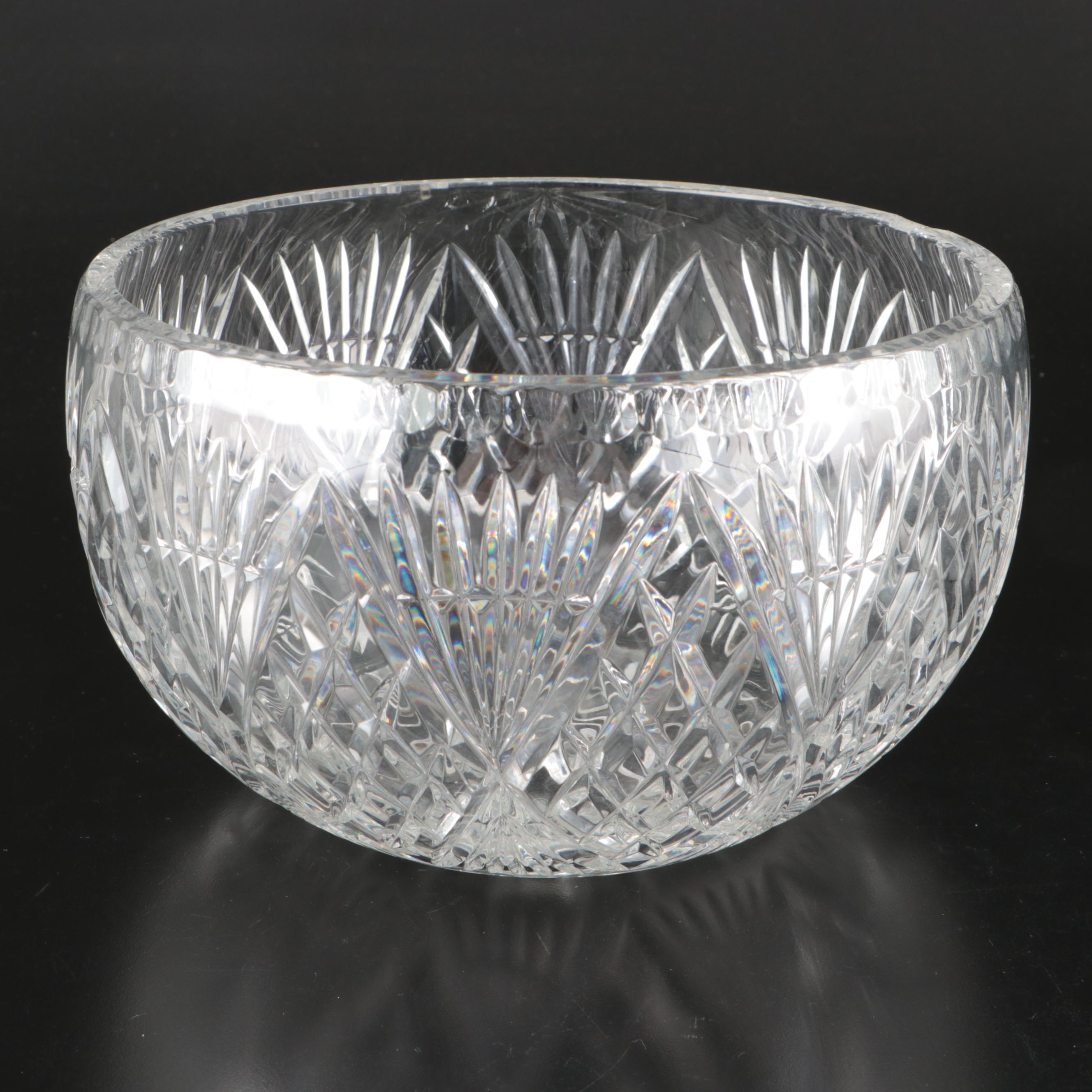 Orrefors Crystal Candlestick Pair with Other Crystal Centerpiece Bowl