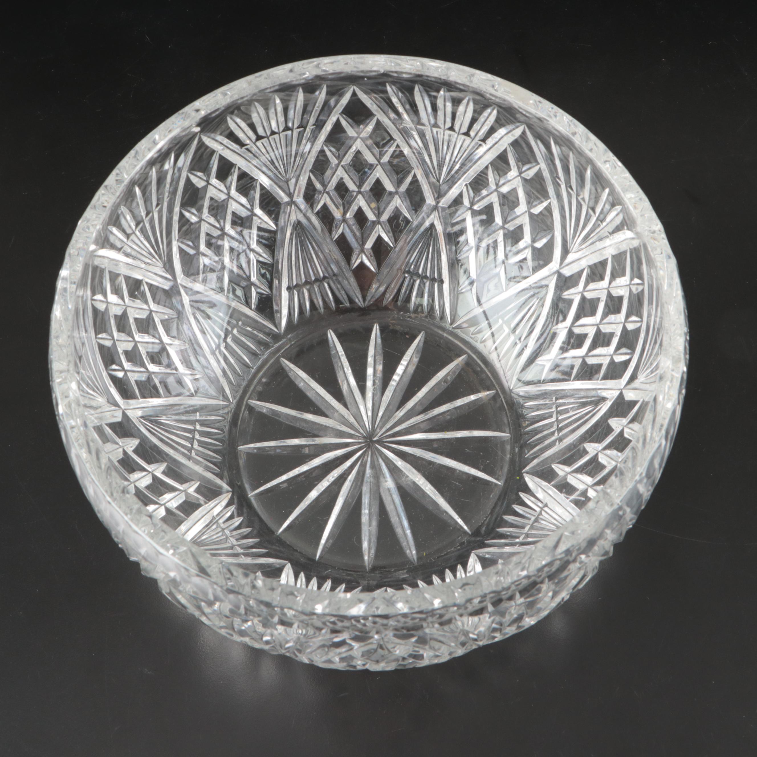 Orrefors Crystal Candlestick Pair with Other Crystal Centerpiece Bowl