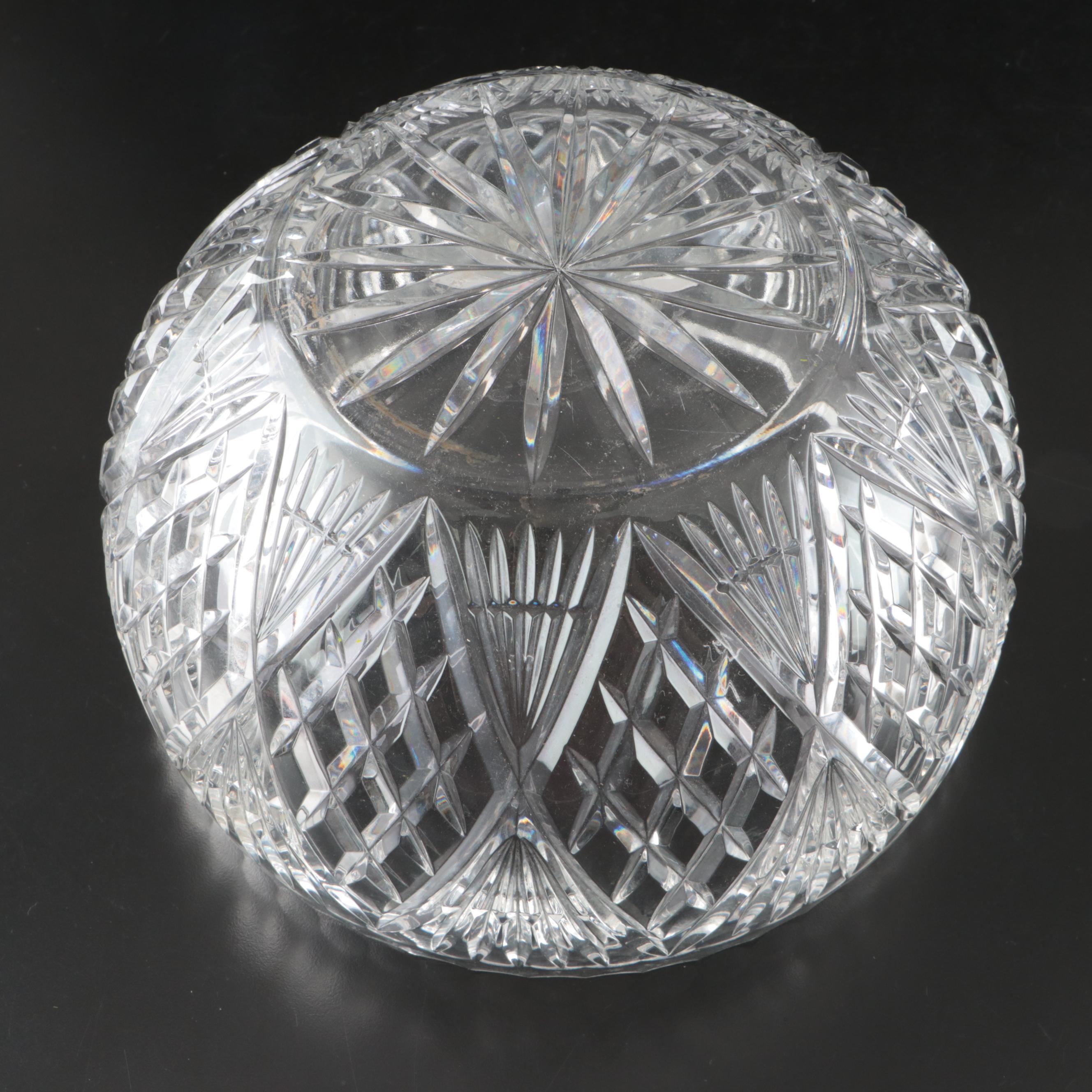 Orrefors Crystal Candlestick Pair with Other Crystal Centerpiece Bowl