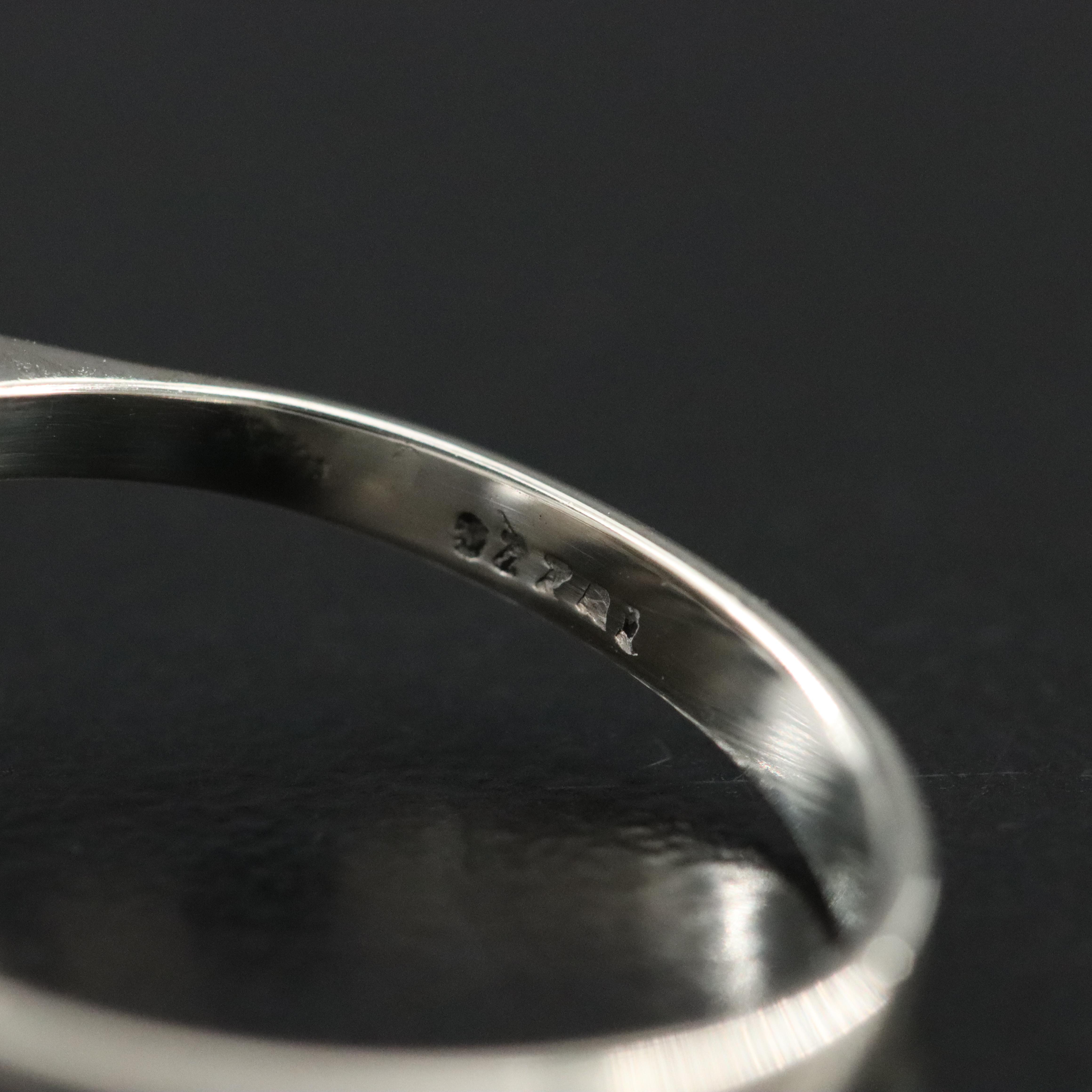 18K Pearl and White Spinel Ring