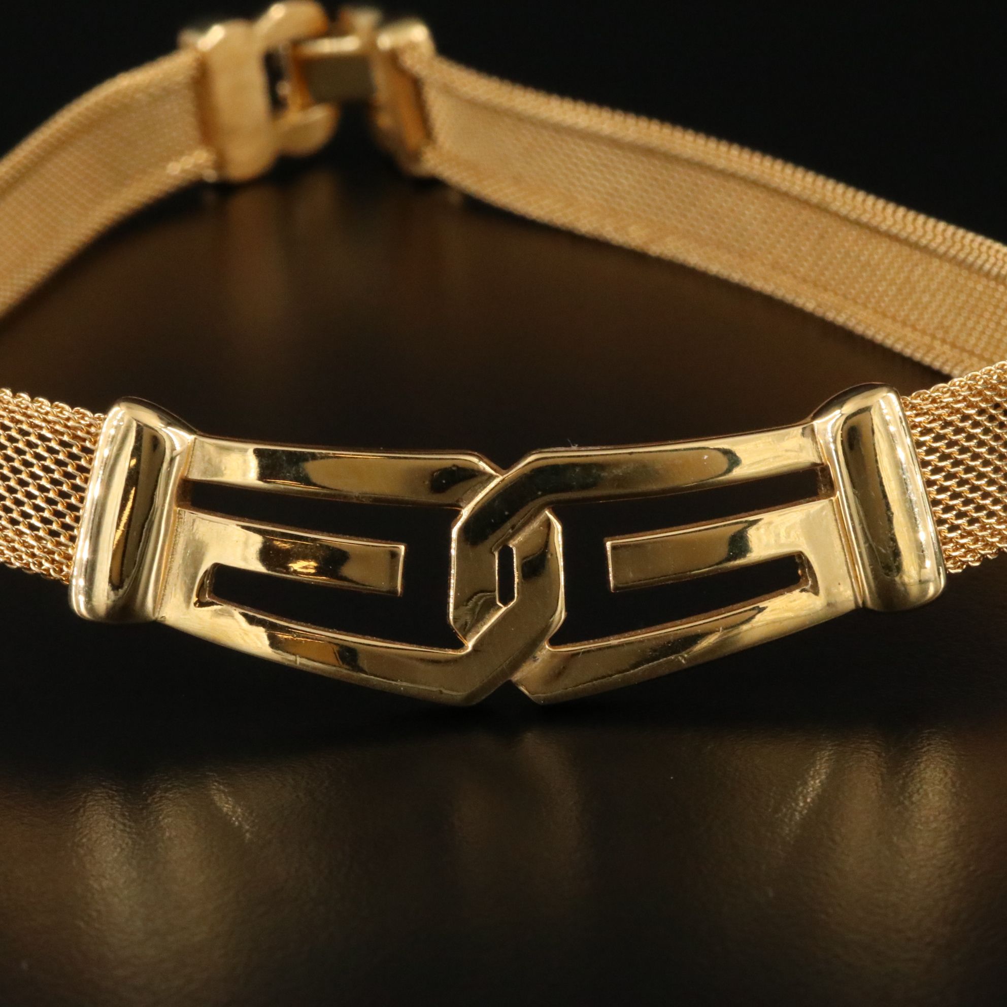 Givenchy Logo Mesh Necklace 1977