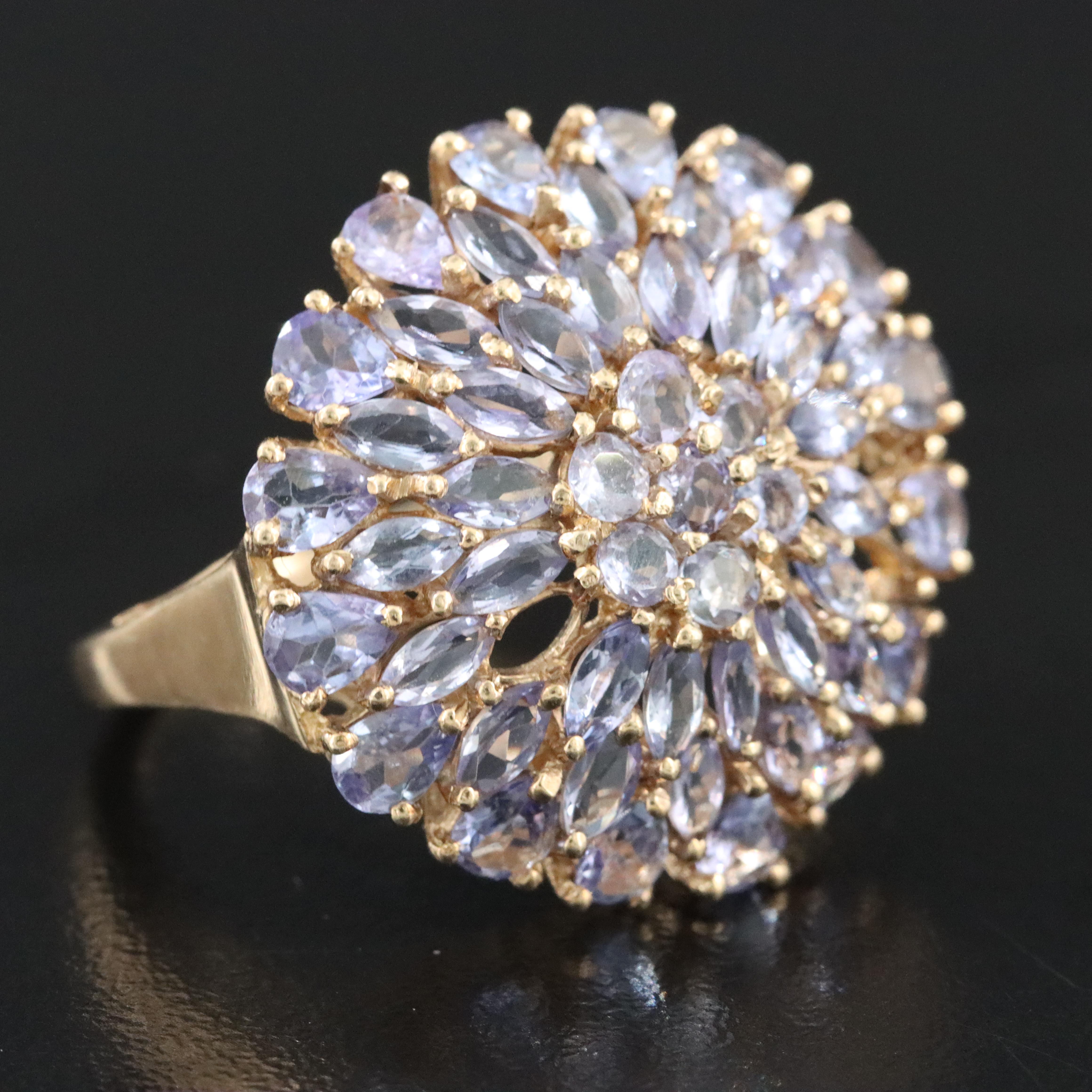 10K Amethyst Bombé Ring