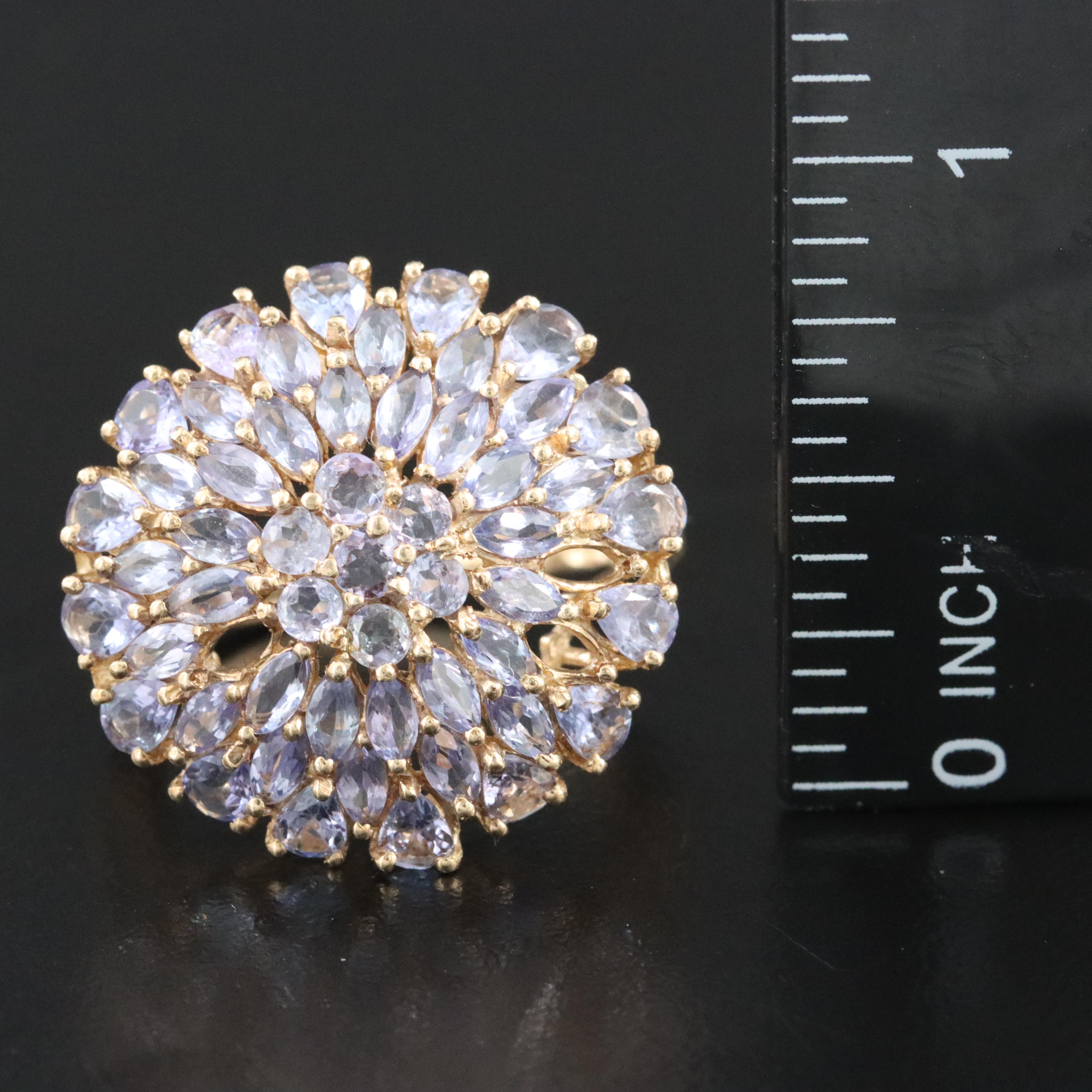 10K Amethyst Bombé Ring