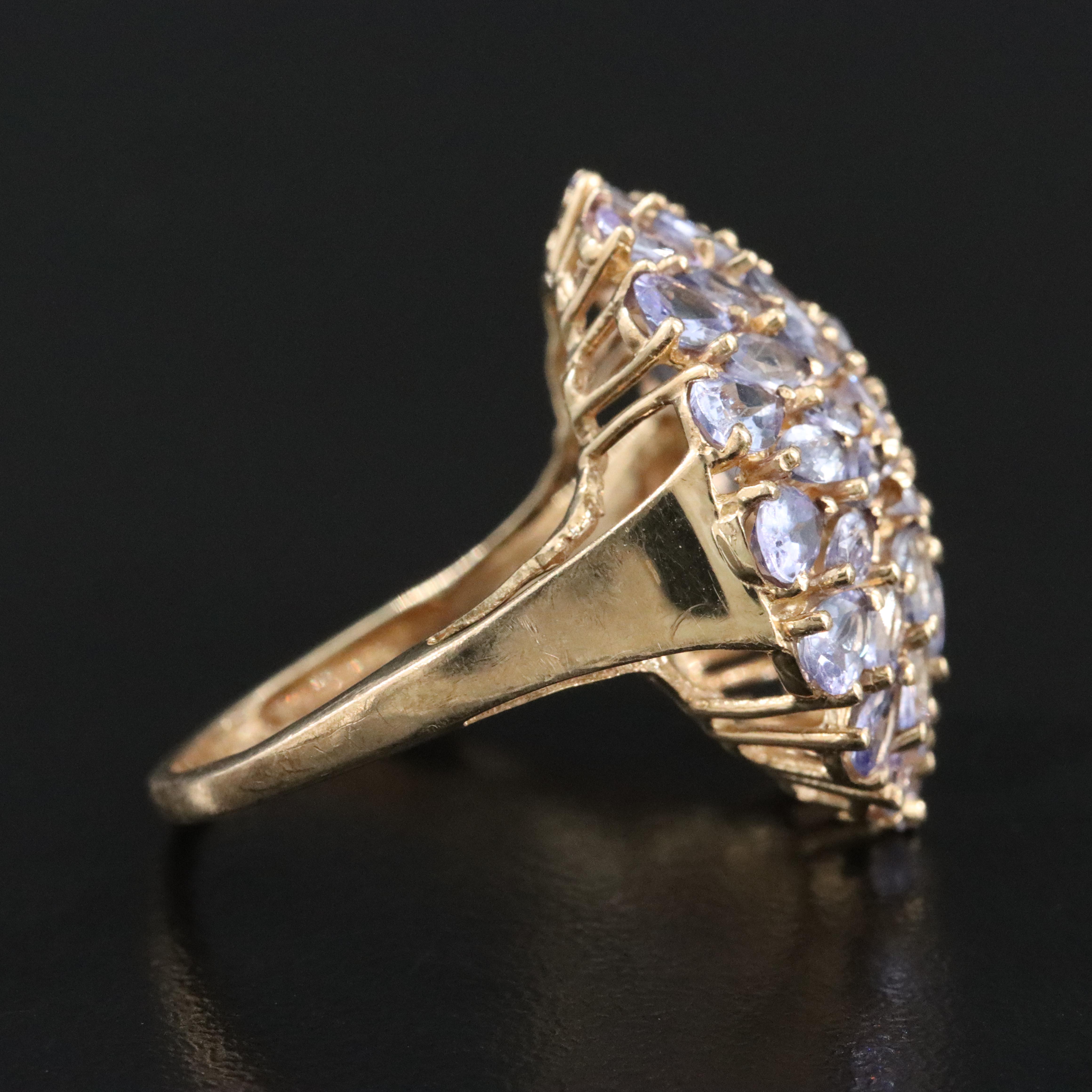 10K Amethyst Bombé Ring