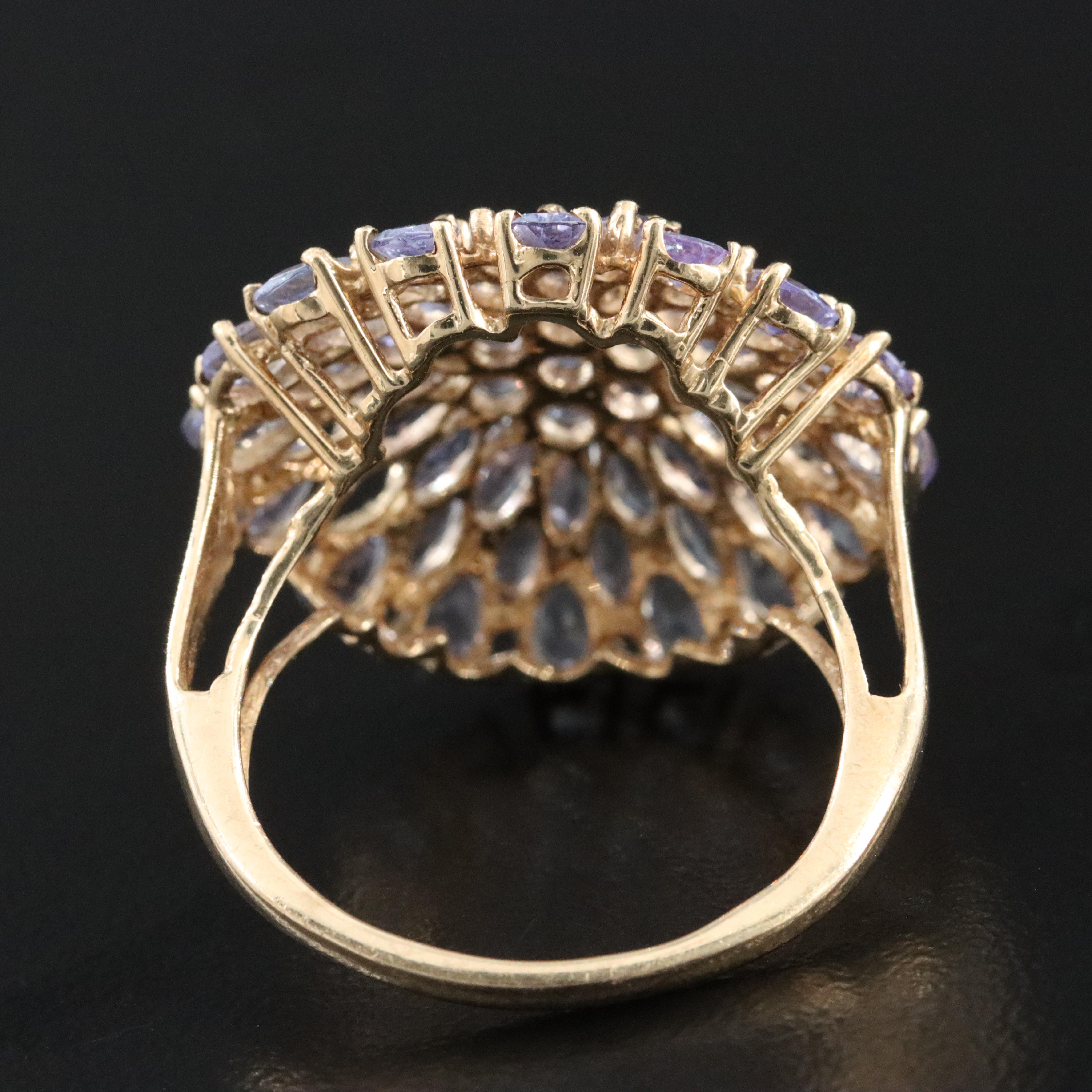 10K Amethyst Bombé Ring