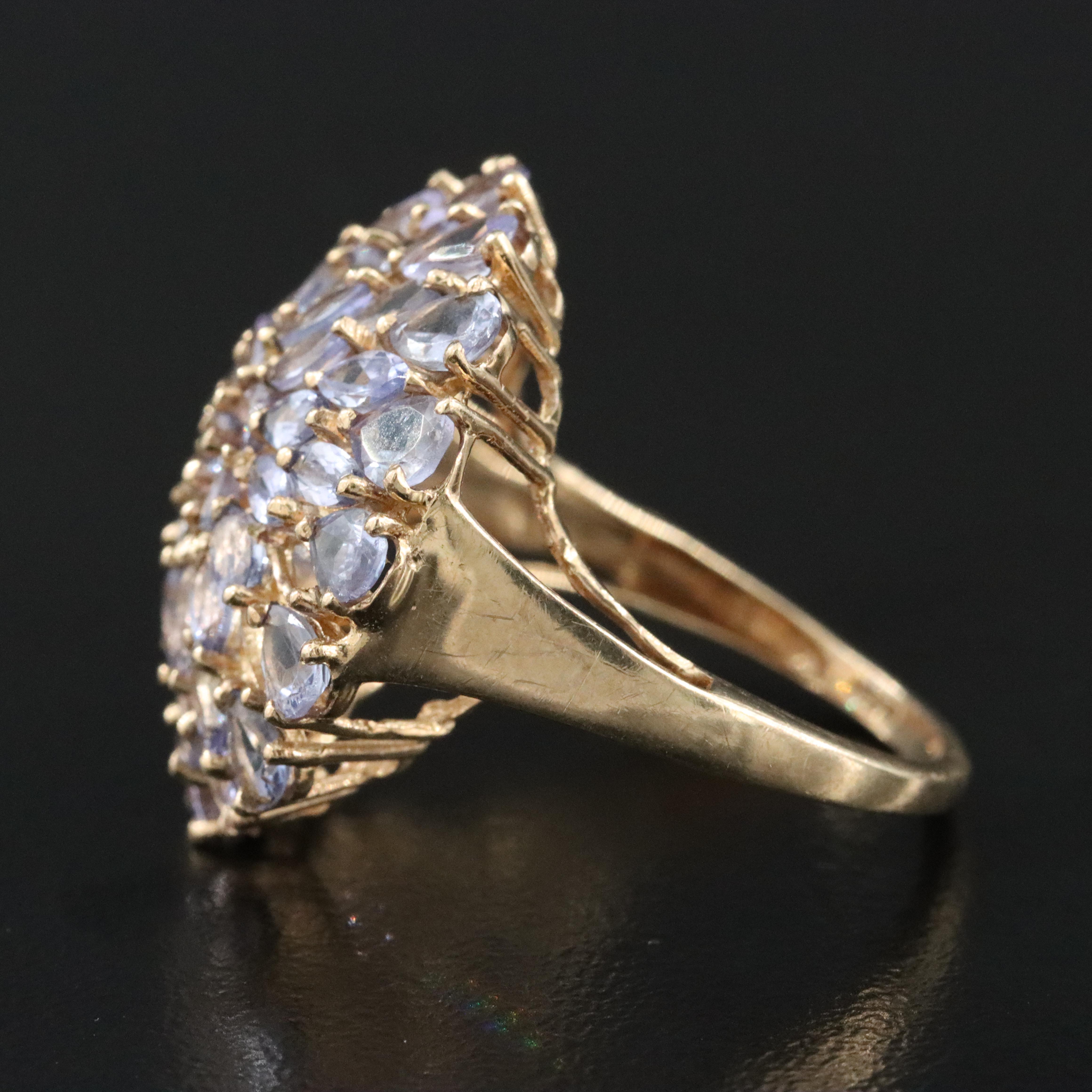 10K Amethyst Bombé Ring