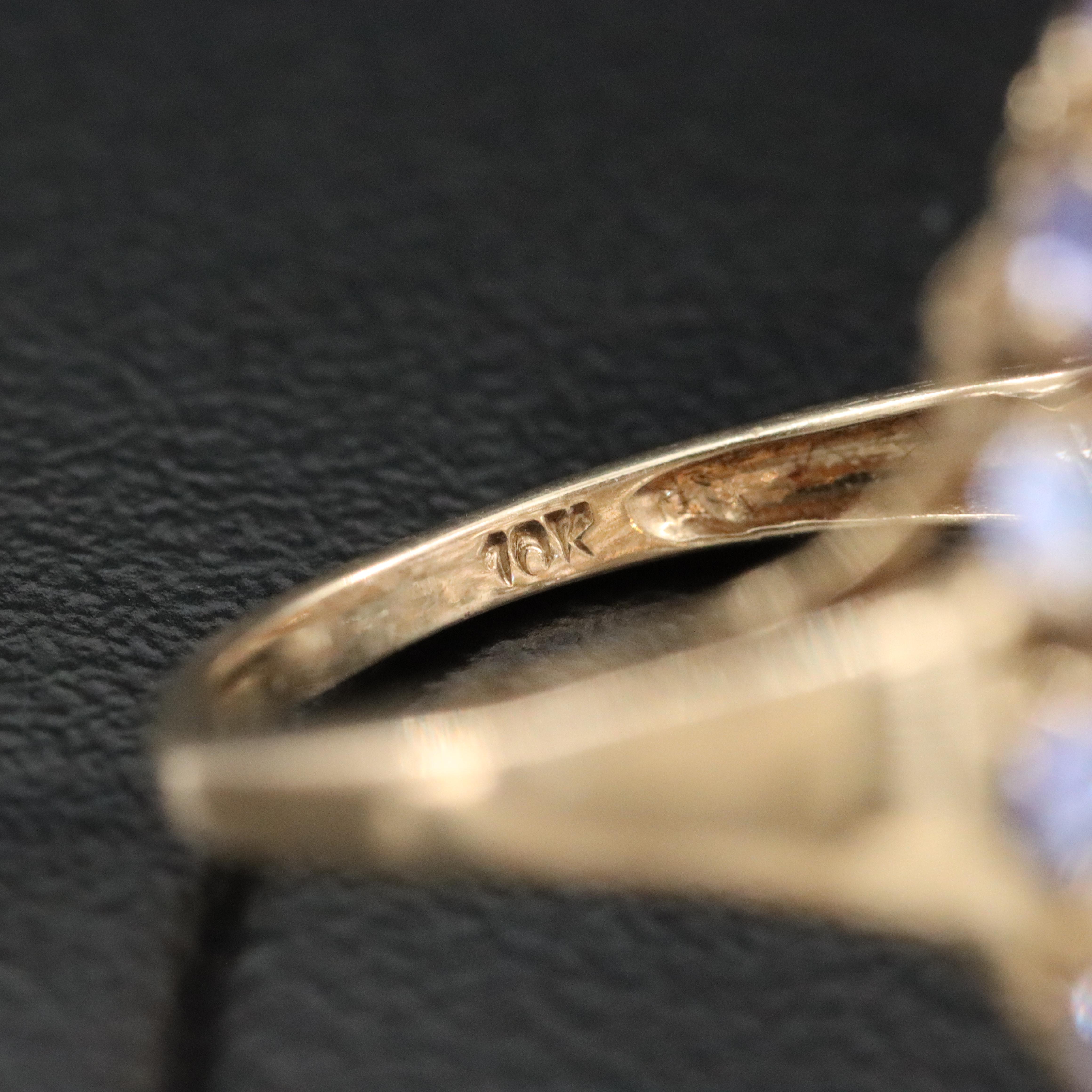 10K Amethyst Bombé Ring