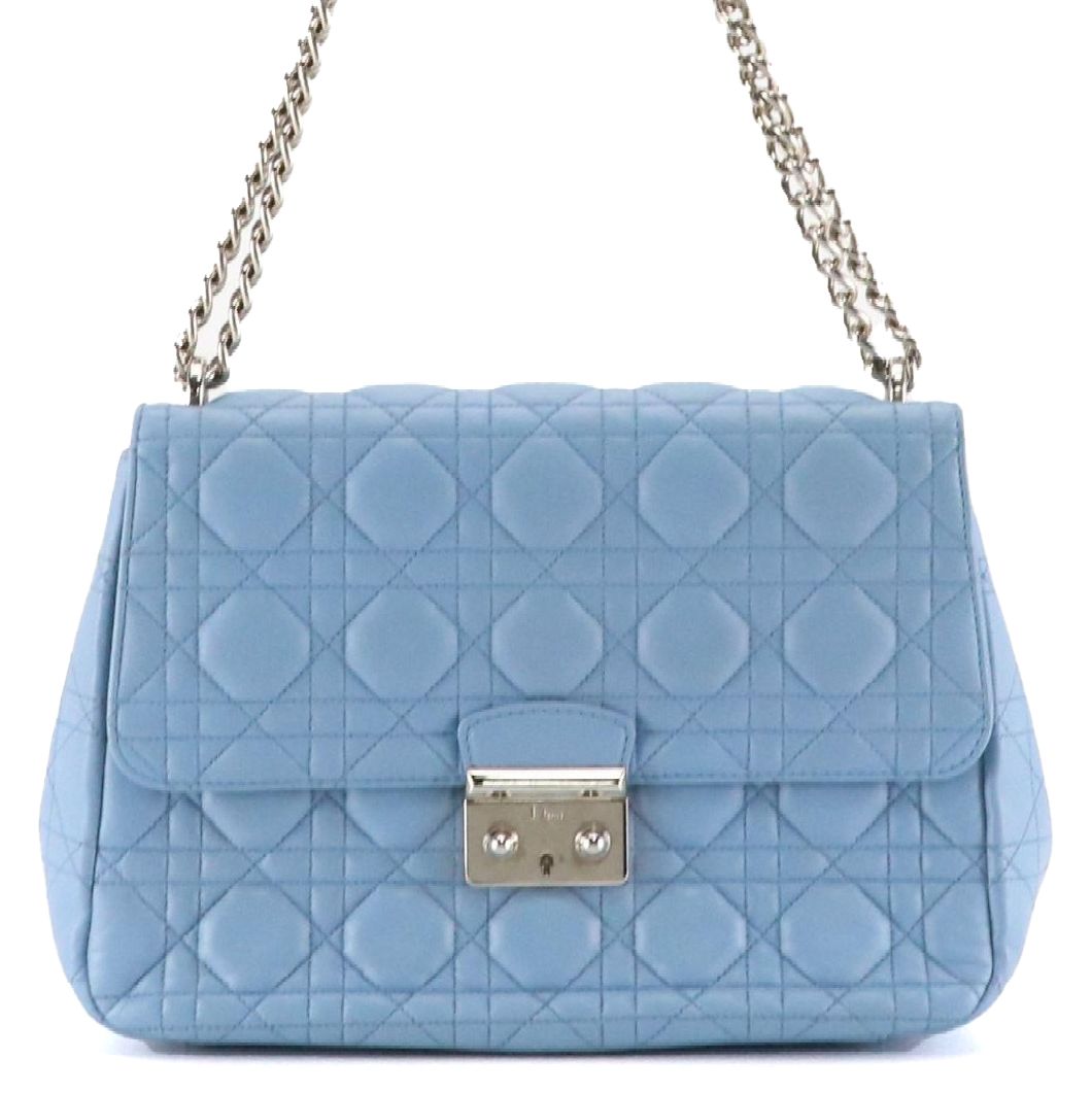 Christian Dior Miss Dior Promenade Medium Flap Bag in Cannage Quilted Lambskin