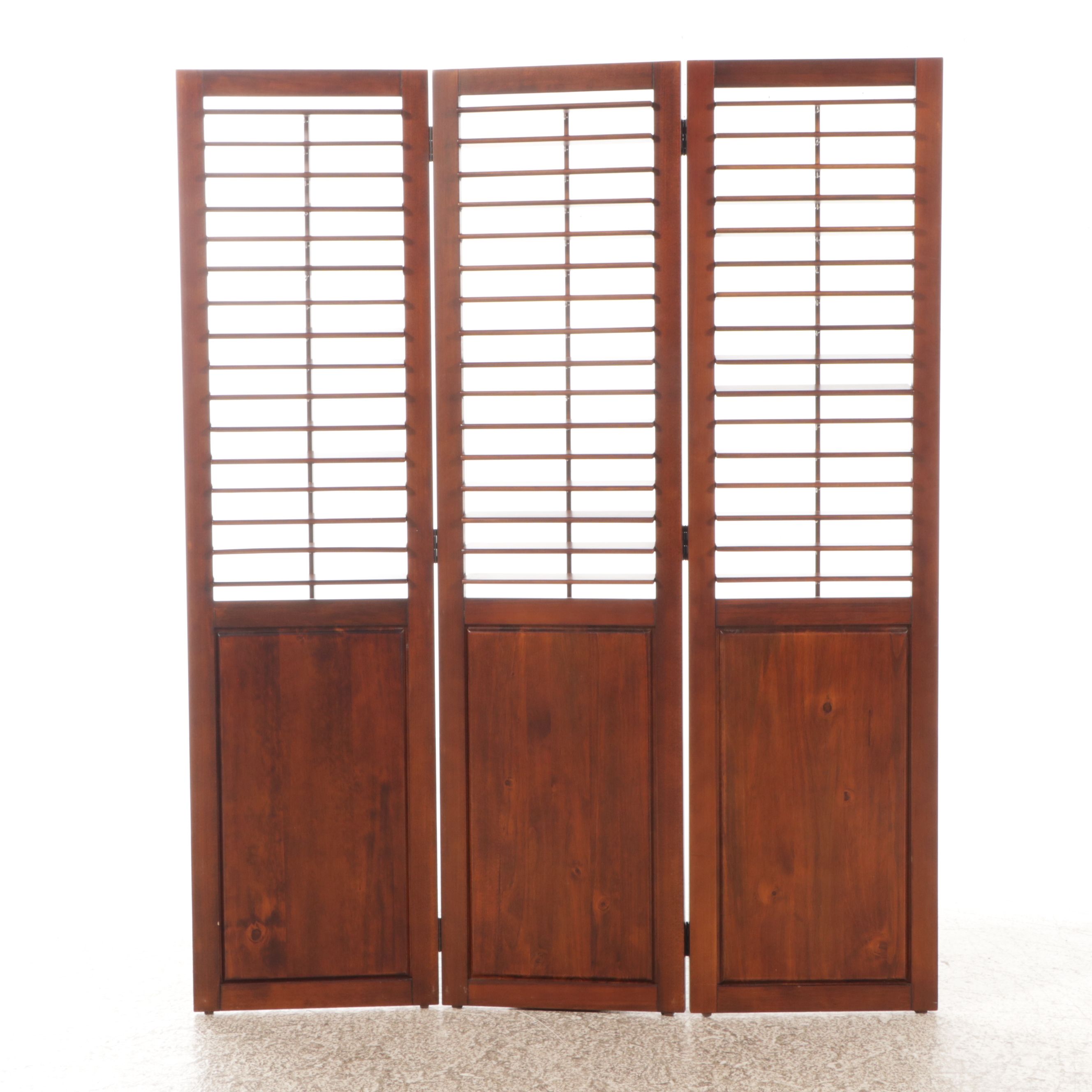 Wooden Shudder Style Screen