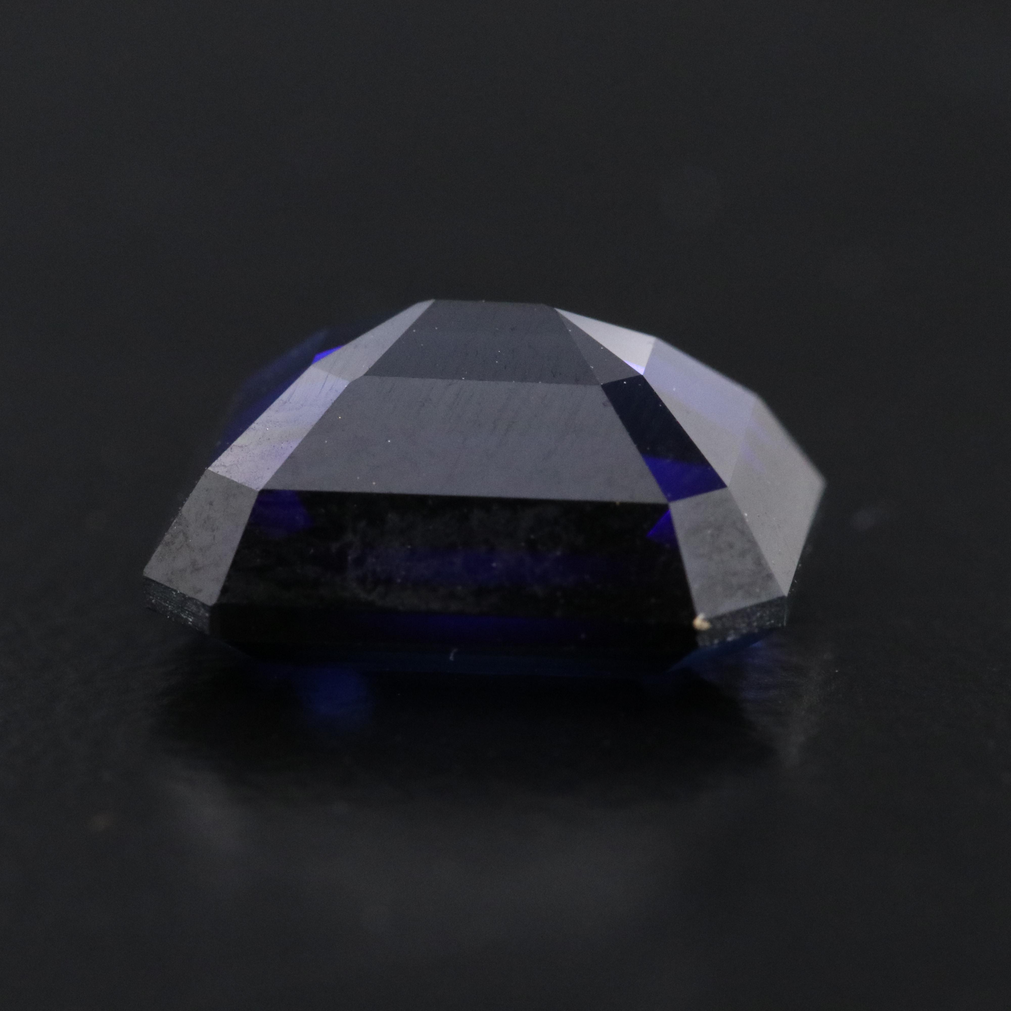 Loose 6.36 CT Lab Grown Sapphire