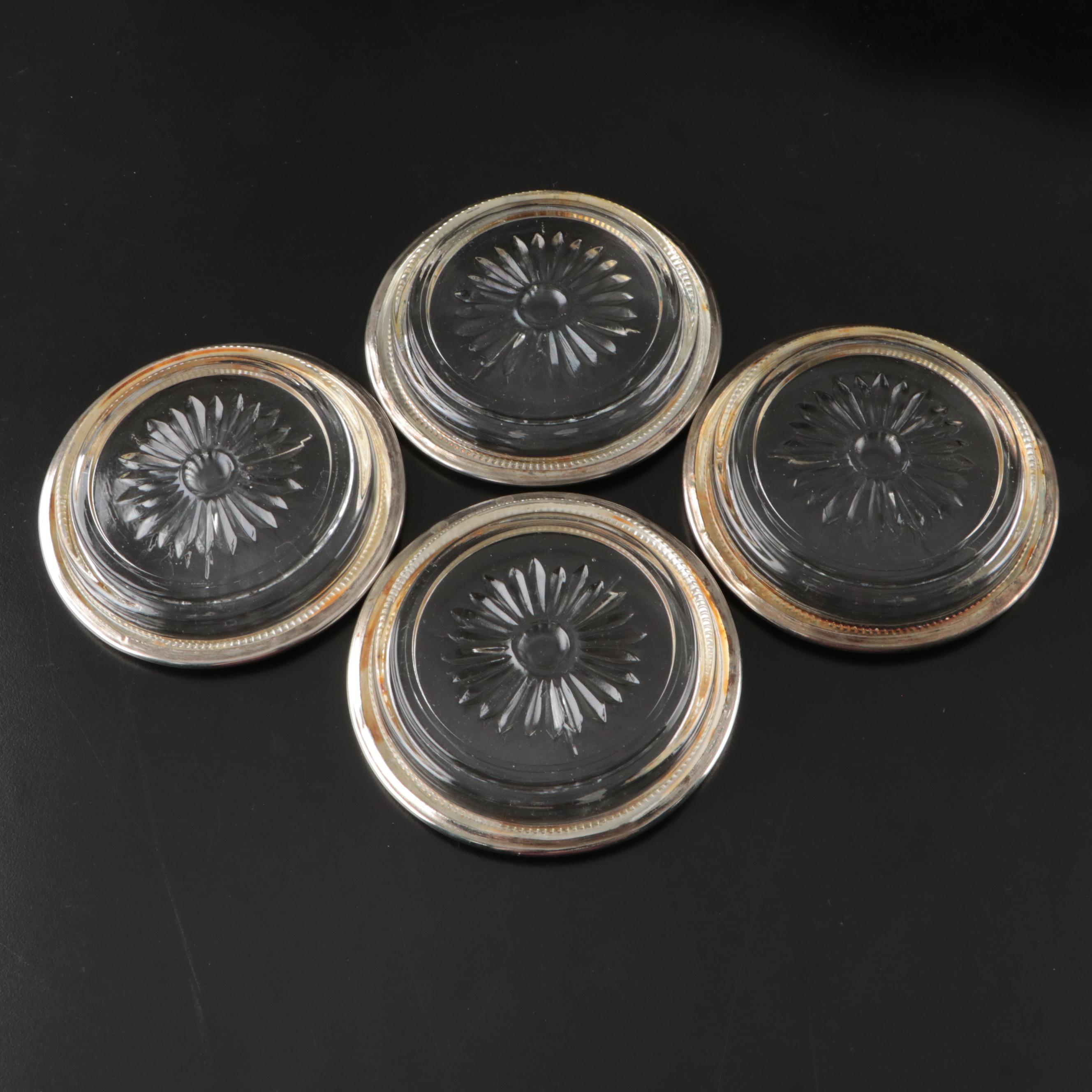 Victorian Style Napkin Rings with Other Silver Plate Tableware, 20th Century