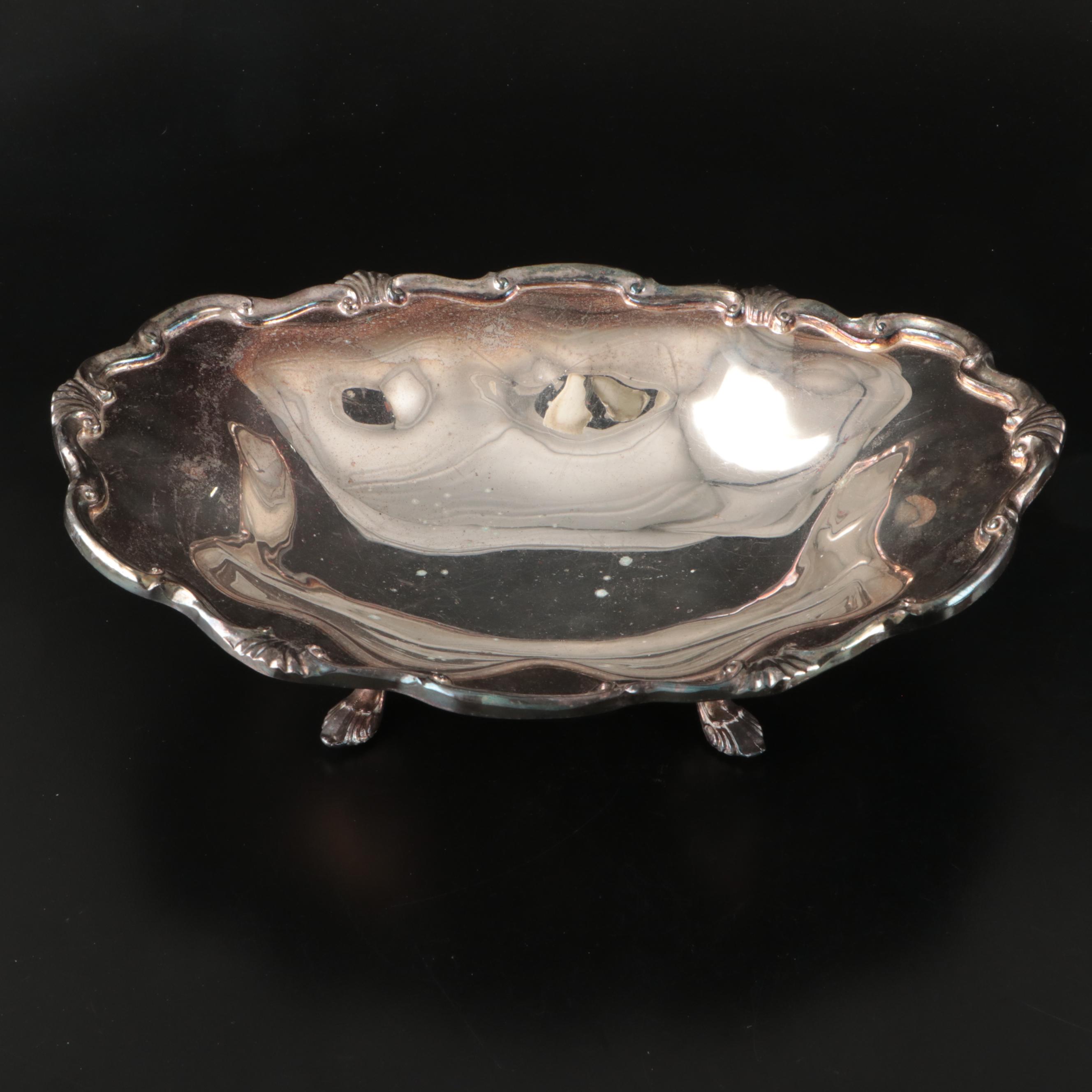 Victorian Style Napkin Rings with Other Silver Plate Tableware, 20th Century