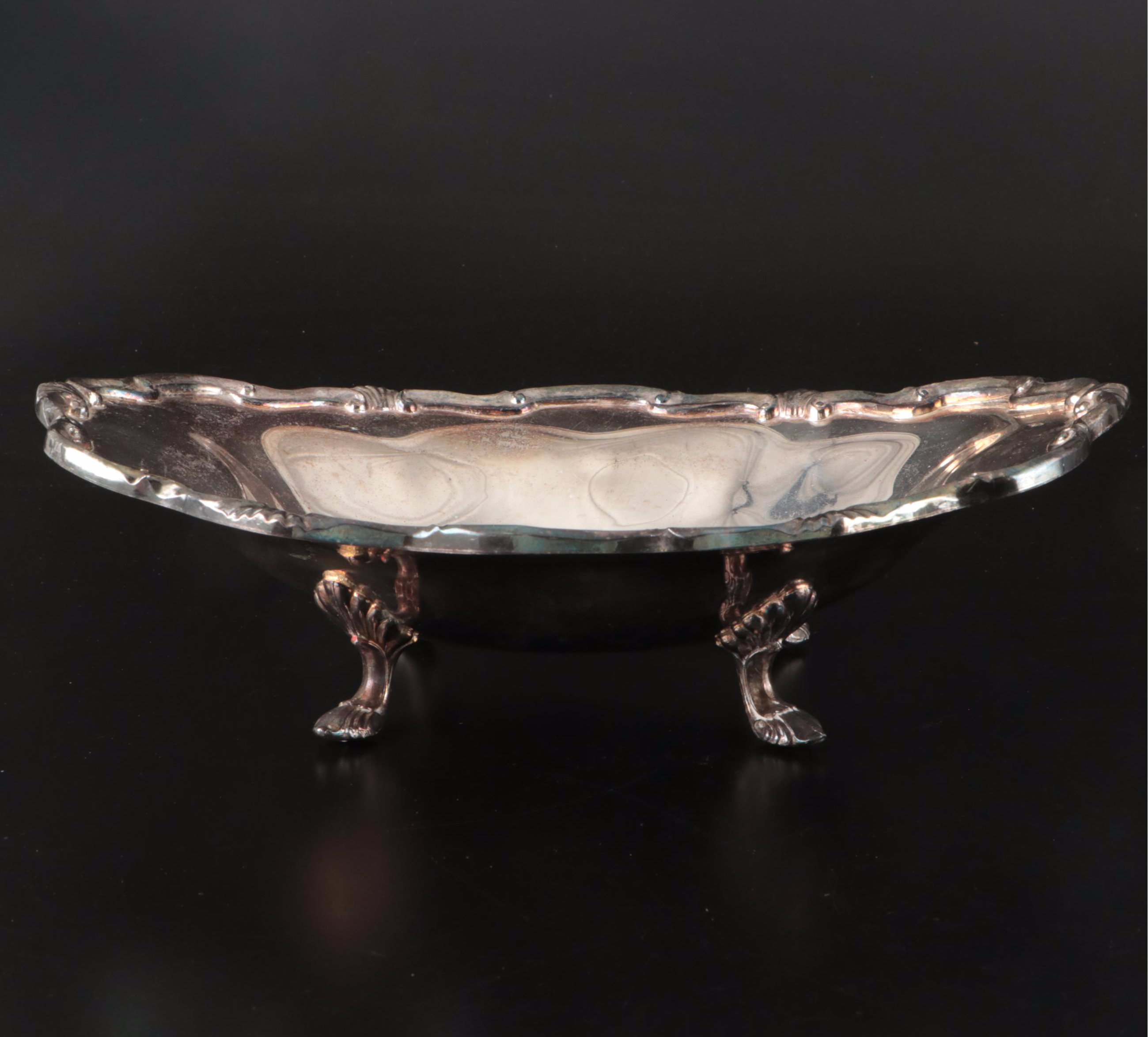 Victorian Style Napkin Rings with Other Silver Plate Tableware, 20th Century