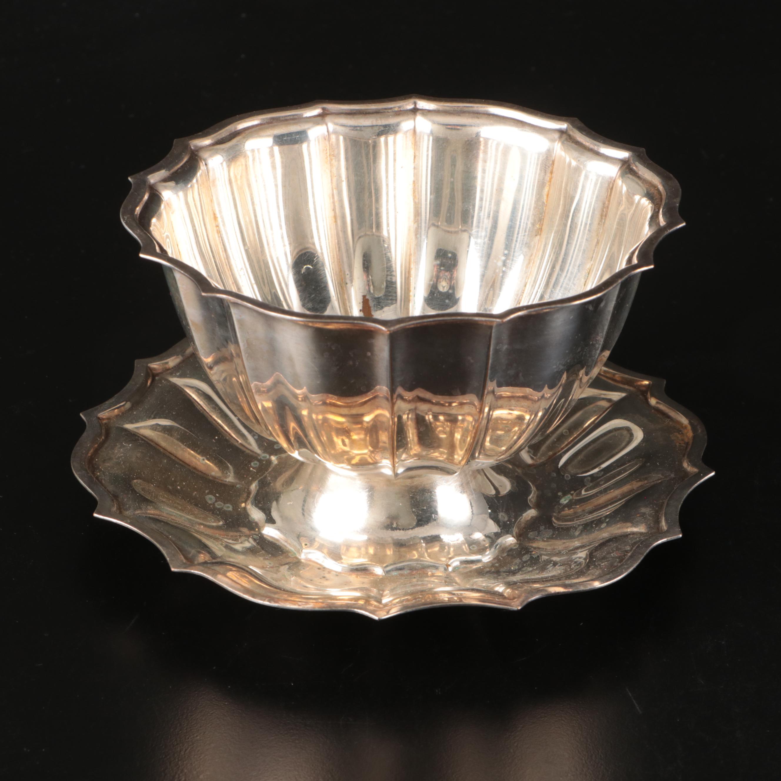 Victorian Style Napkin Rings with Other Silver Plate Tableware, 20th Century