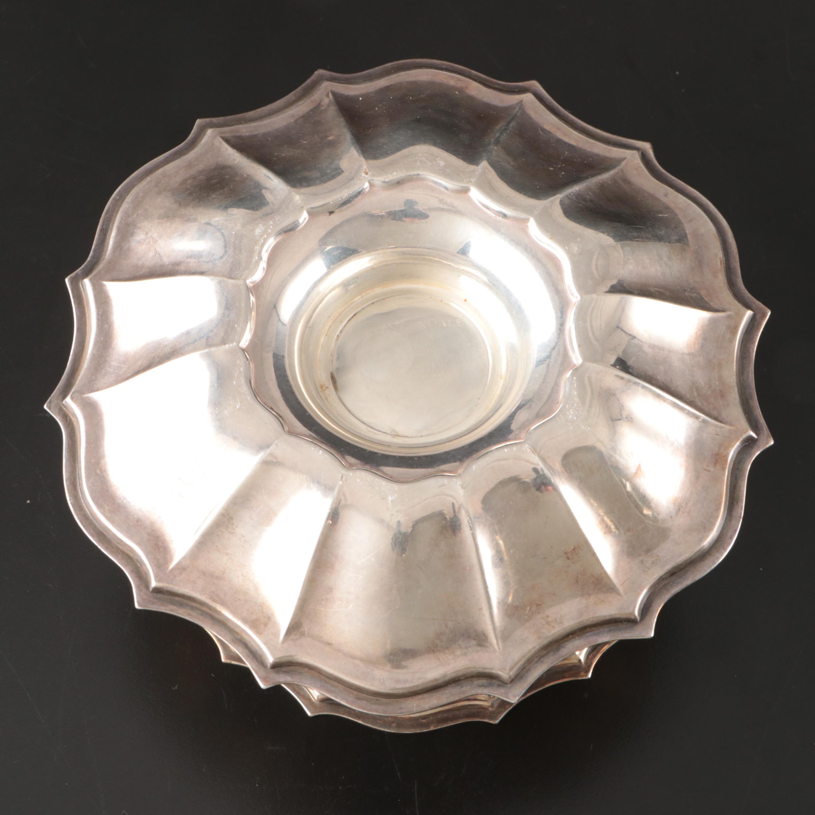 Victorian Style Napkin Rings with Other Silver Plate Tableware, 20th Century