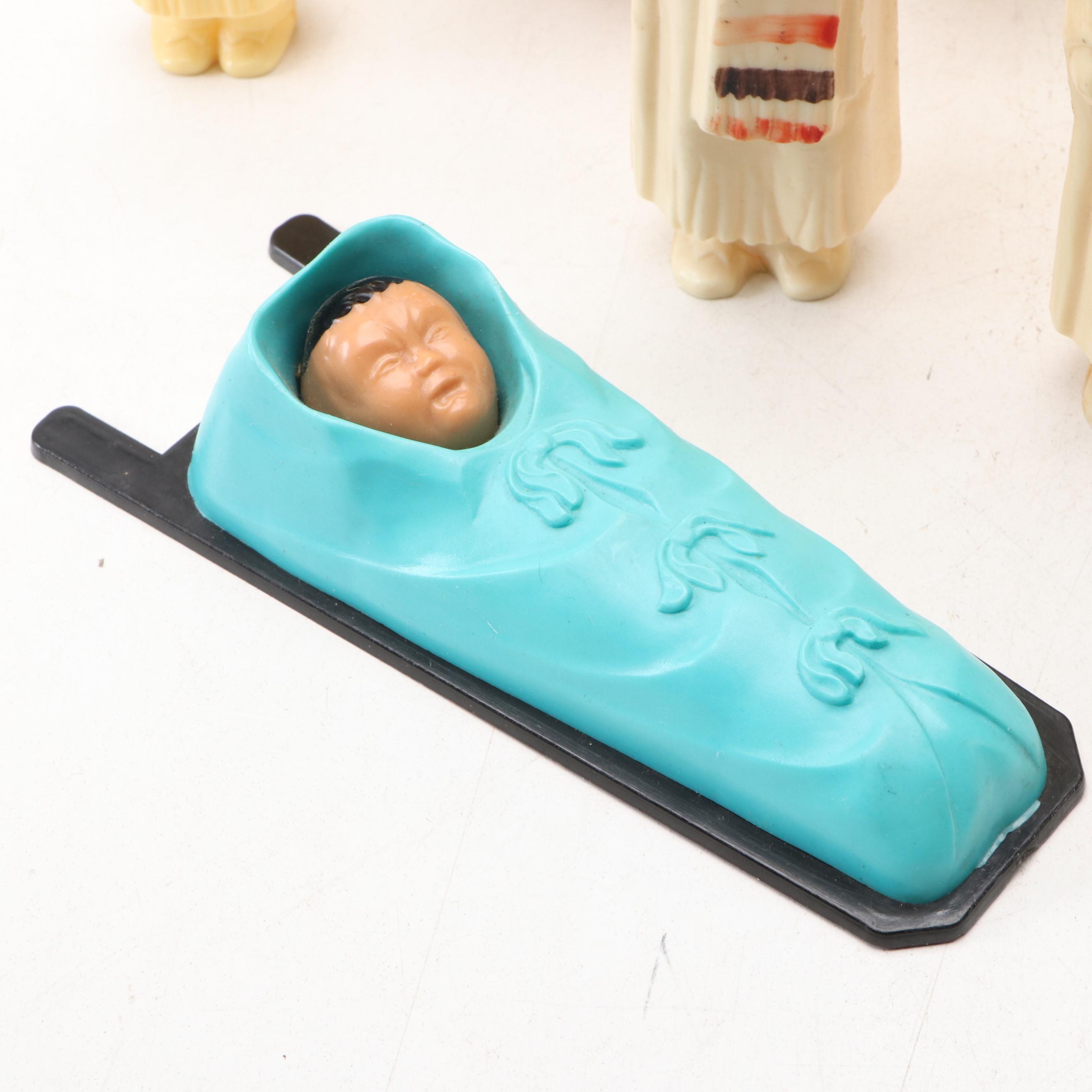 Vintage Plastic Native American Model Figurines