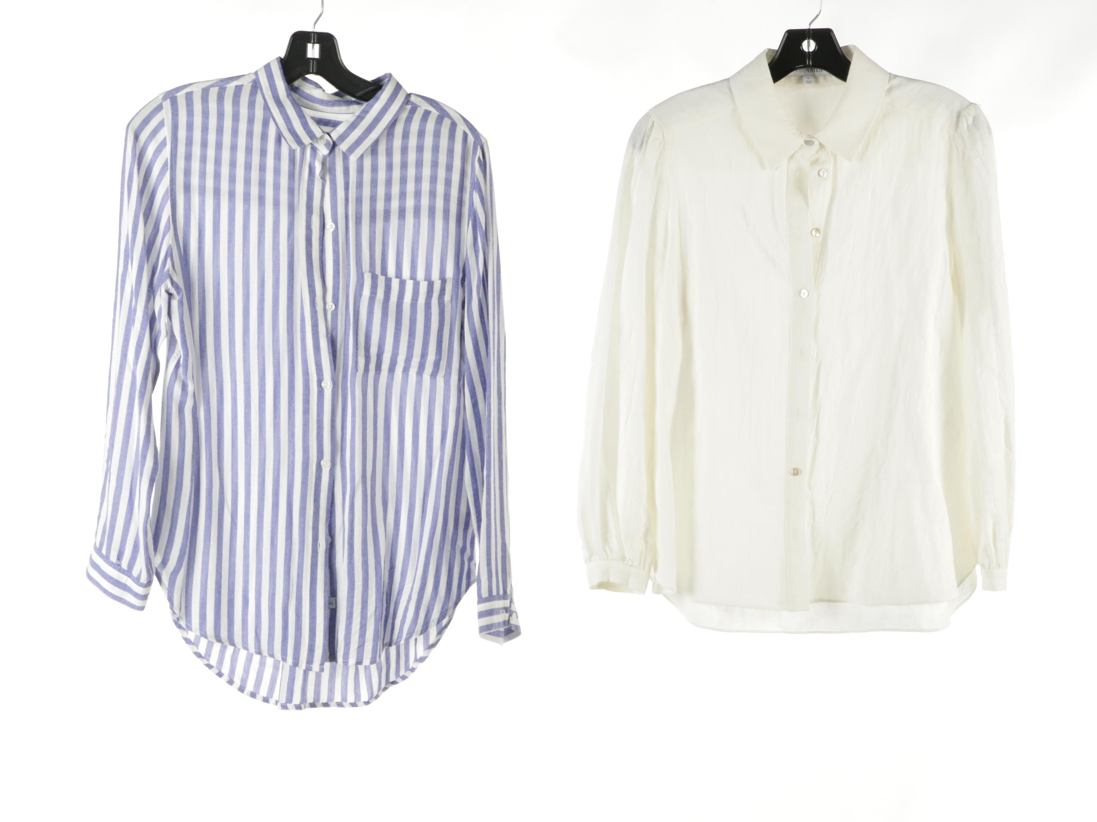 Intermix Cotton Blouse & Knit Sweater, Free People Cropped Cardigan, and More