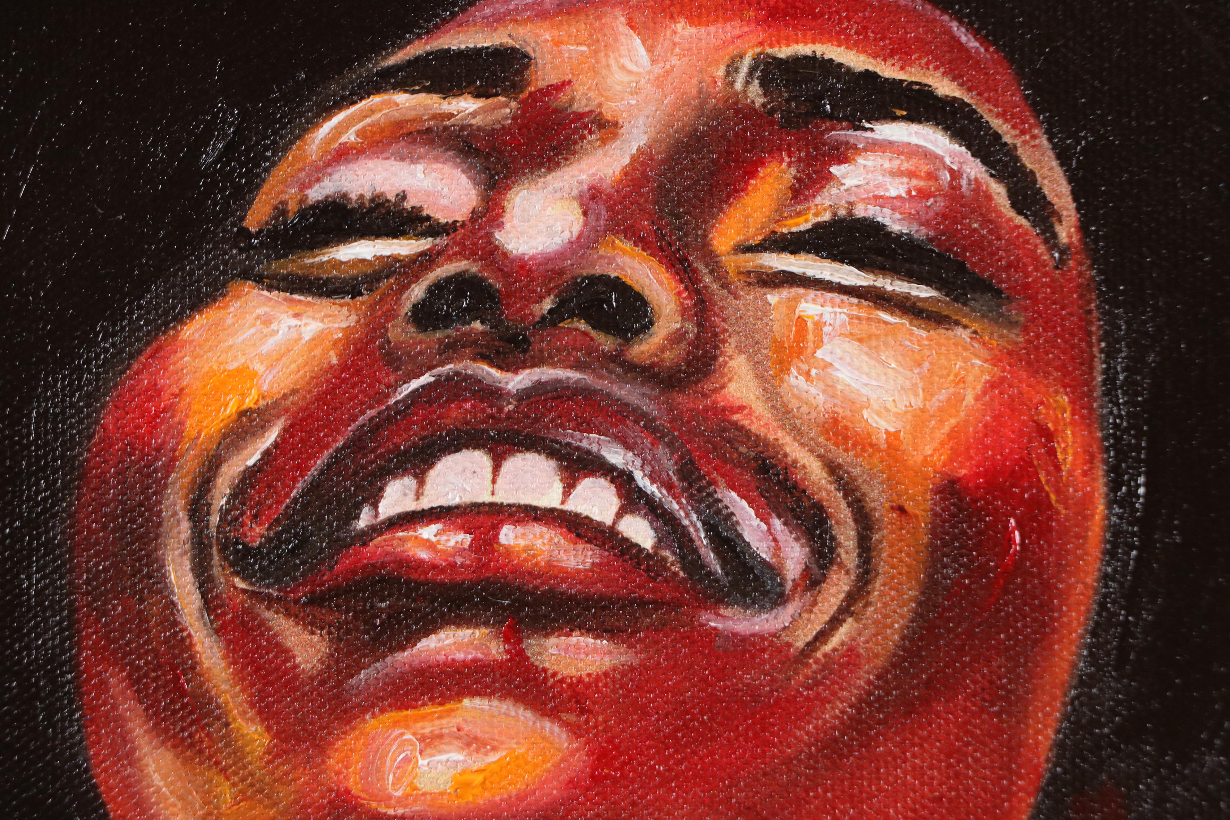 Oluwakemi Omowaire Portrait Oil Painting "Light Bearer," 21st Century