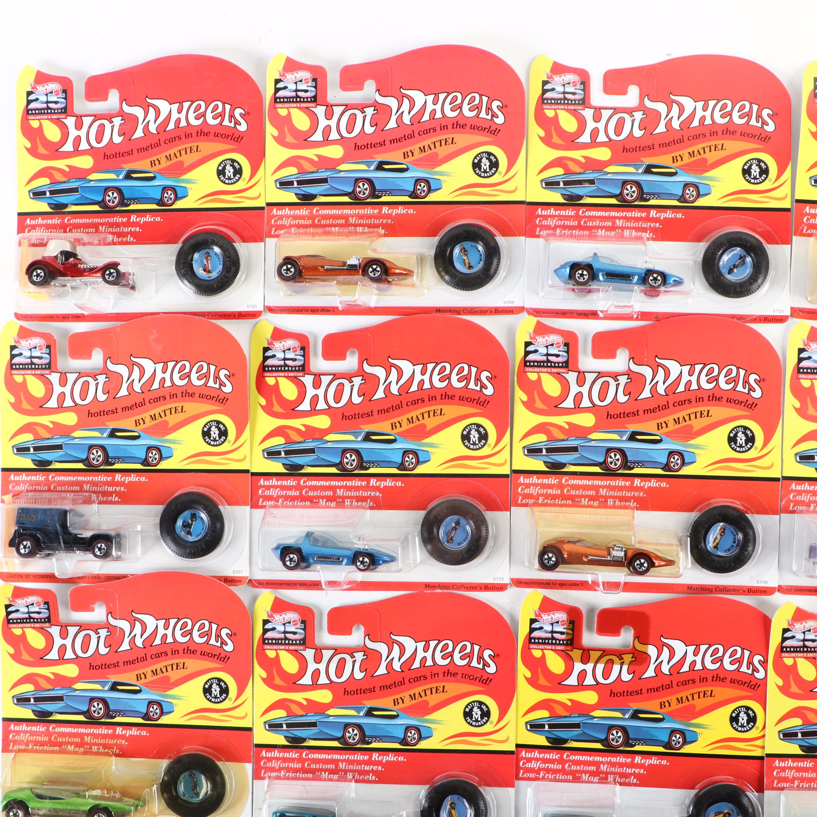 Hot Wheels 25th Anniversary Classic Nomad and More Diecast Toy Cars