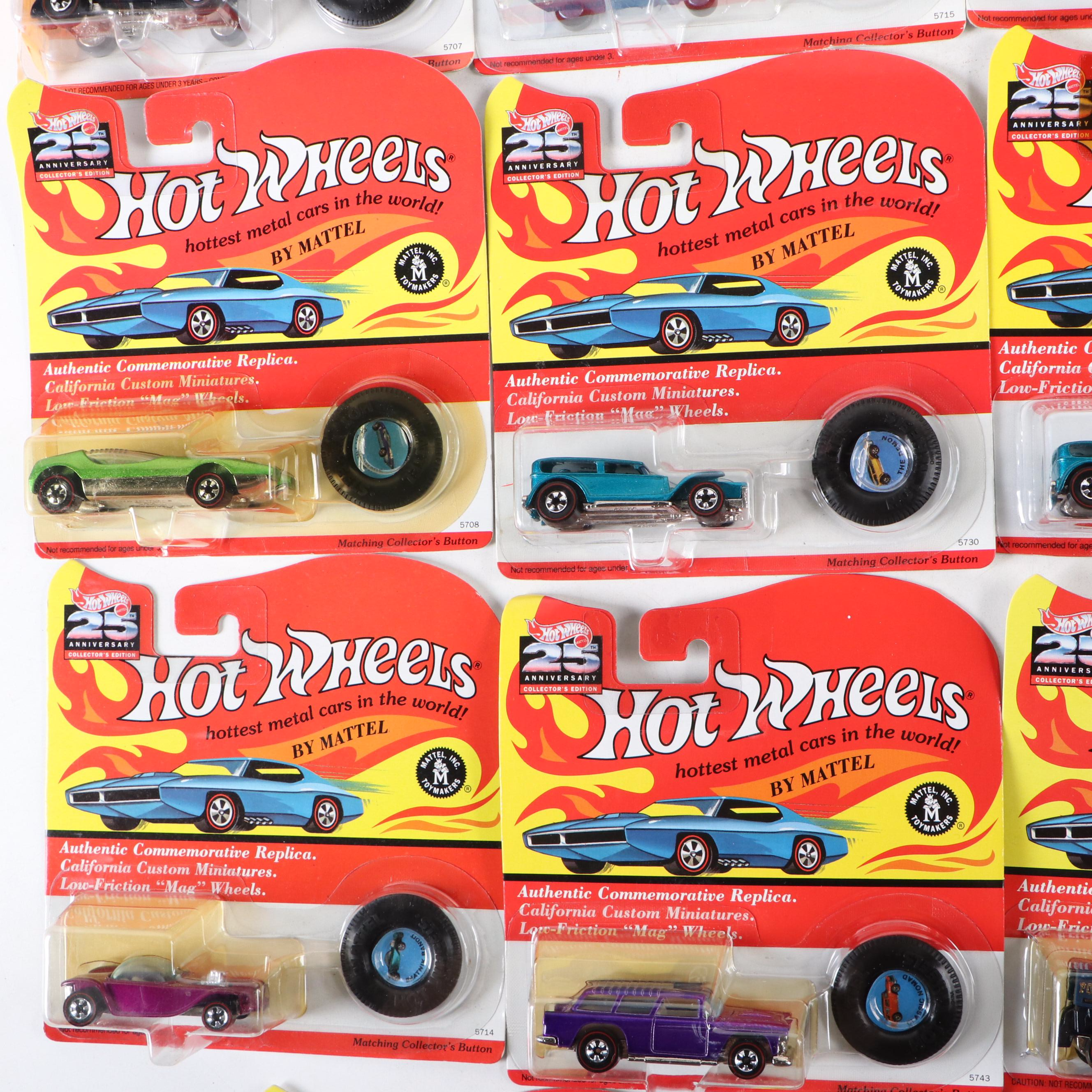 Hot Wheels 25th Anniversary Classic Nomad and More Diecast Toy Cars