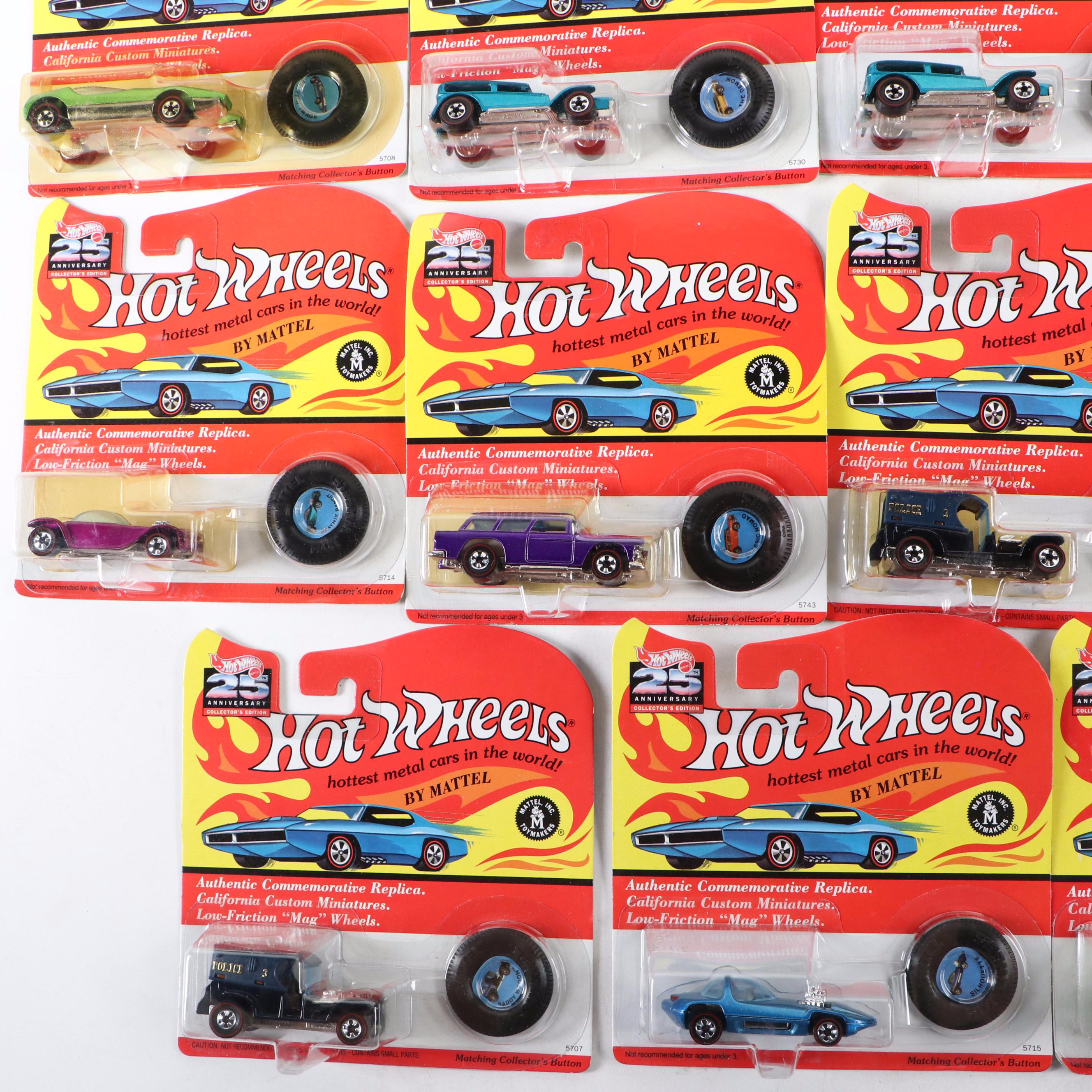 Hot Wheels 25th Anniversary Classic Nomad and More Diecast Toy Cars