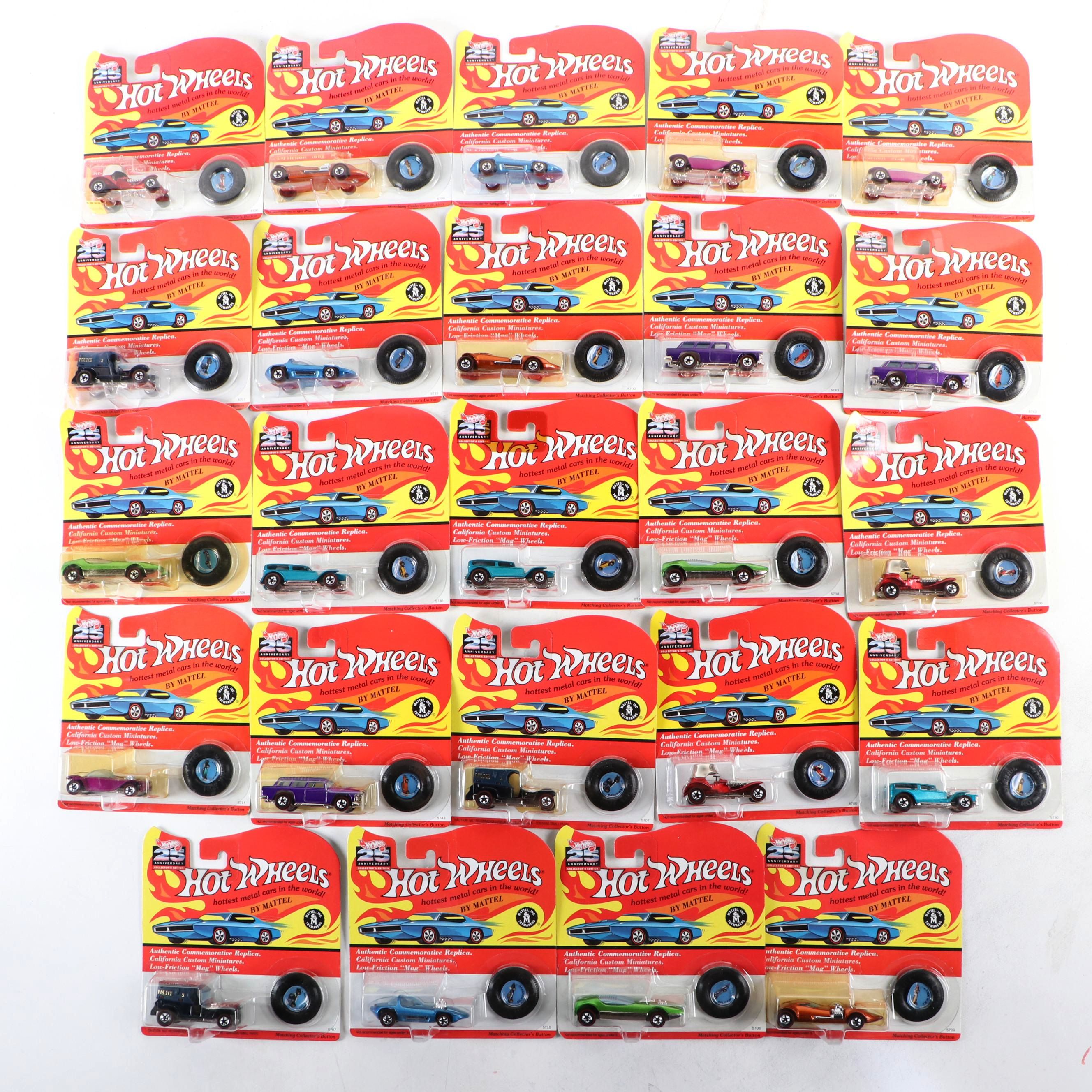 Hot Wheels 25th Anniversary Classic Nomad and More Diecast Toy Cars