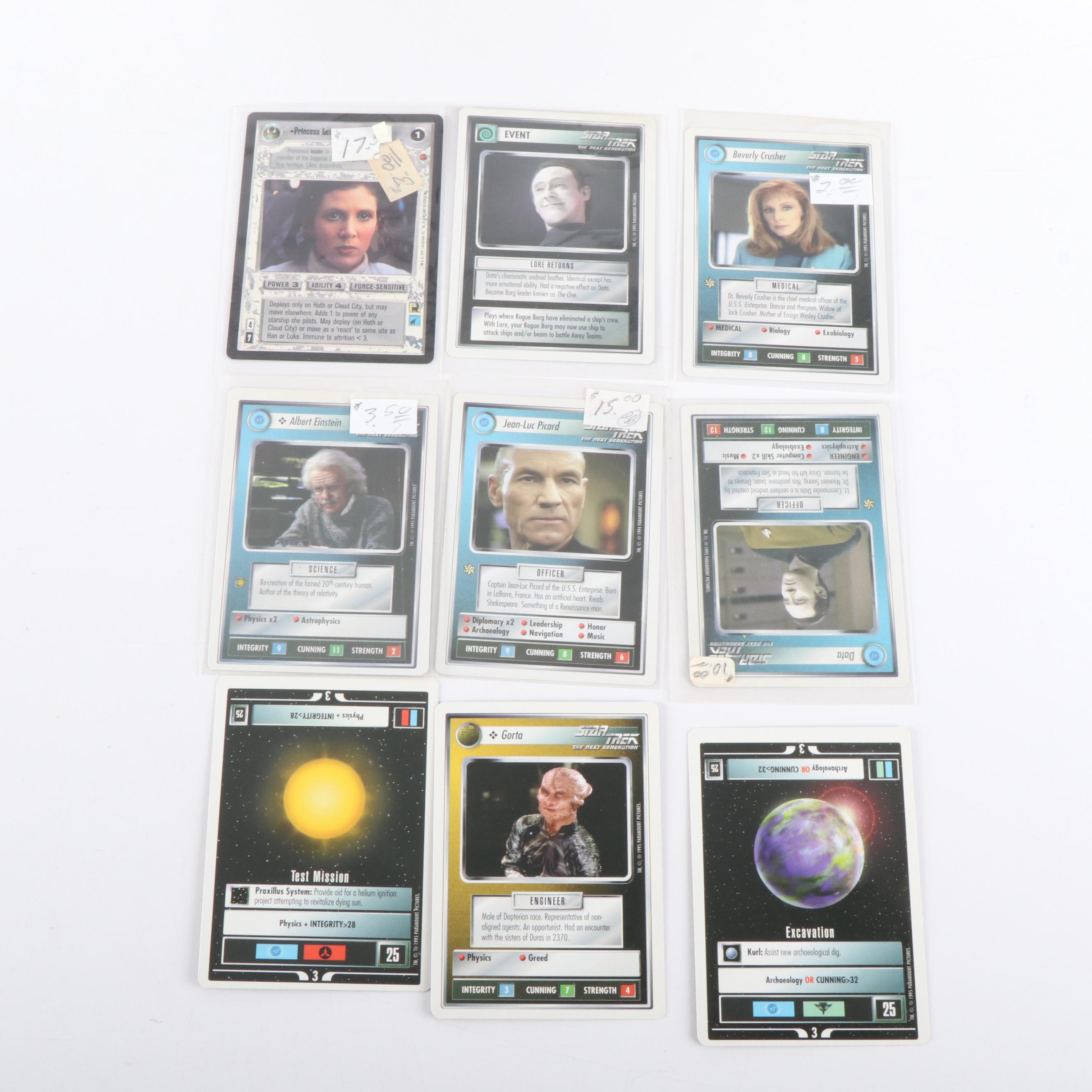 Star Trek and Star Wars Trading Cards with Comic Books and More