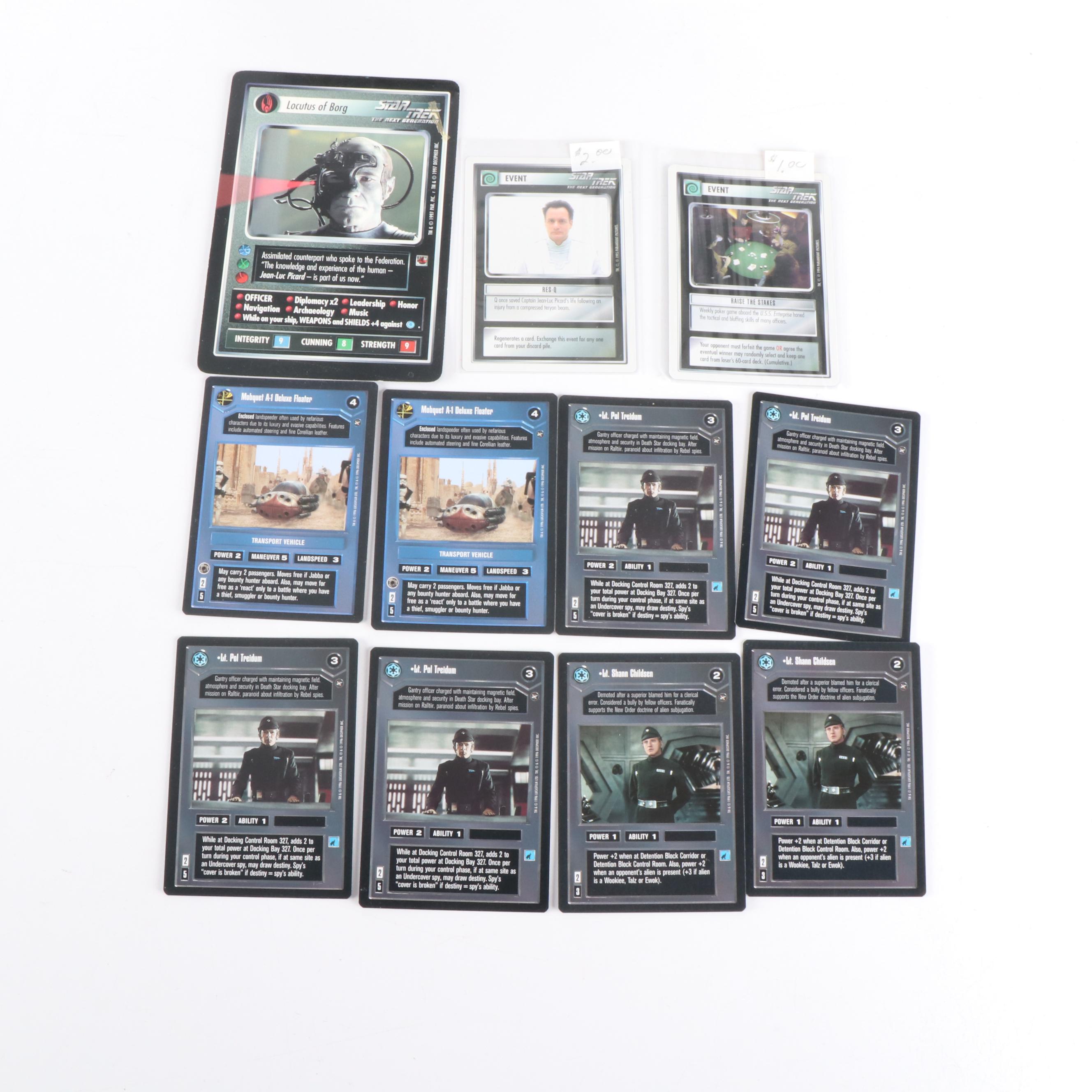 Star Trek and Star Wars Trading Cards with Comic Books and More