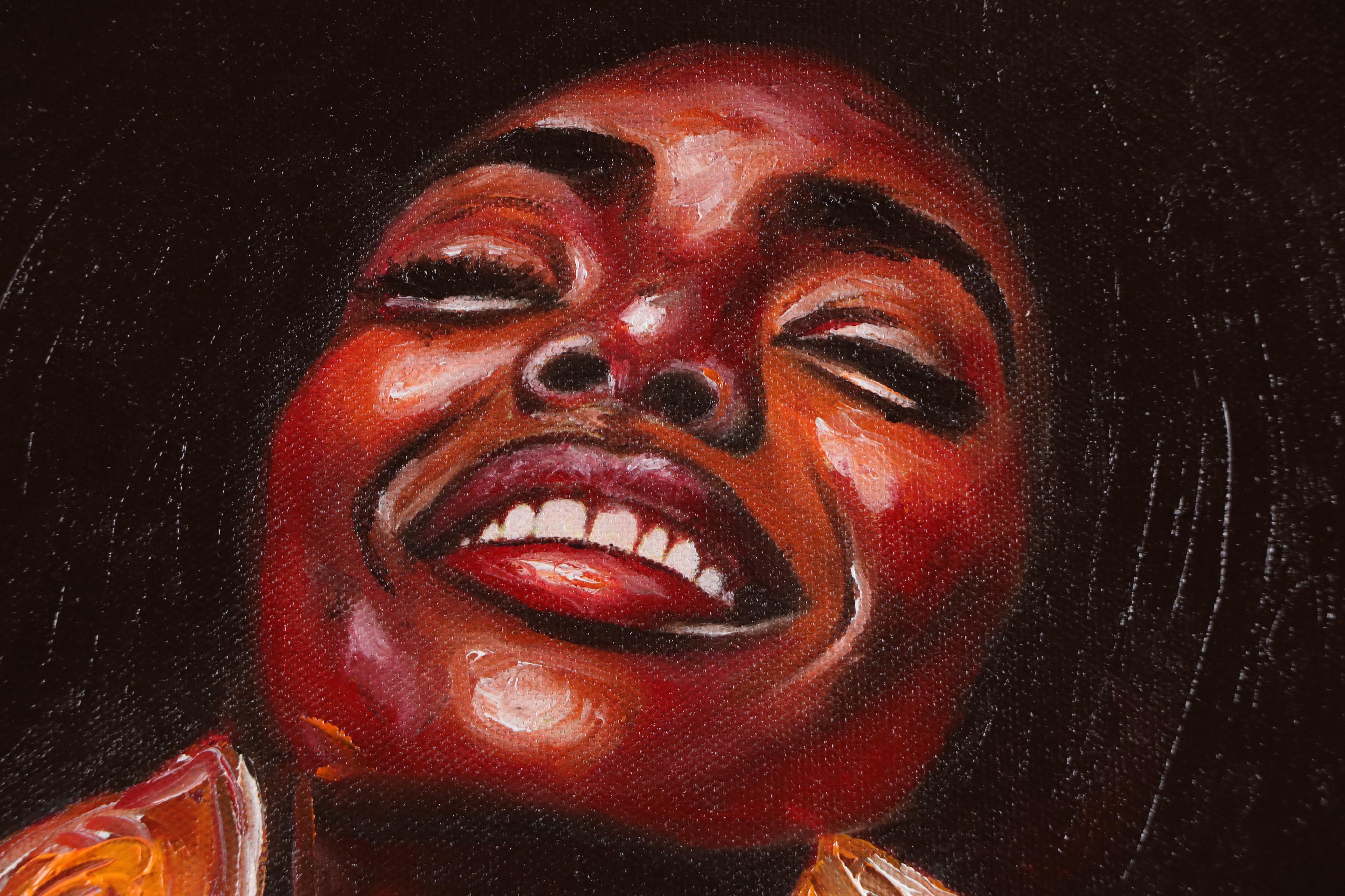 Oluwakemi Omowaire Portrait Oil Painting "Joy in Every Season," 21st Century