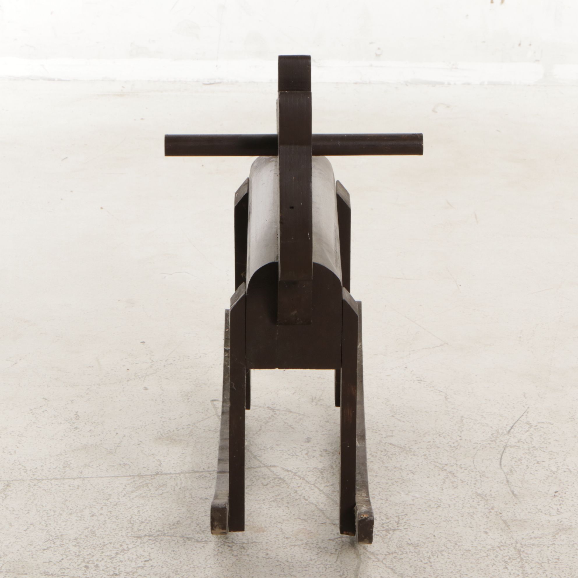 Chocolate Brown Handcrafted Wooden Rocking Horse