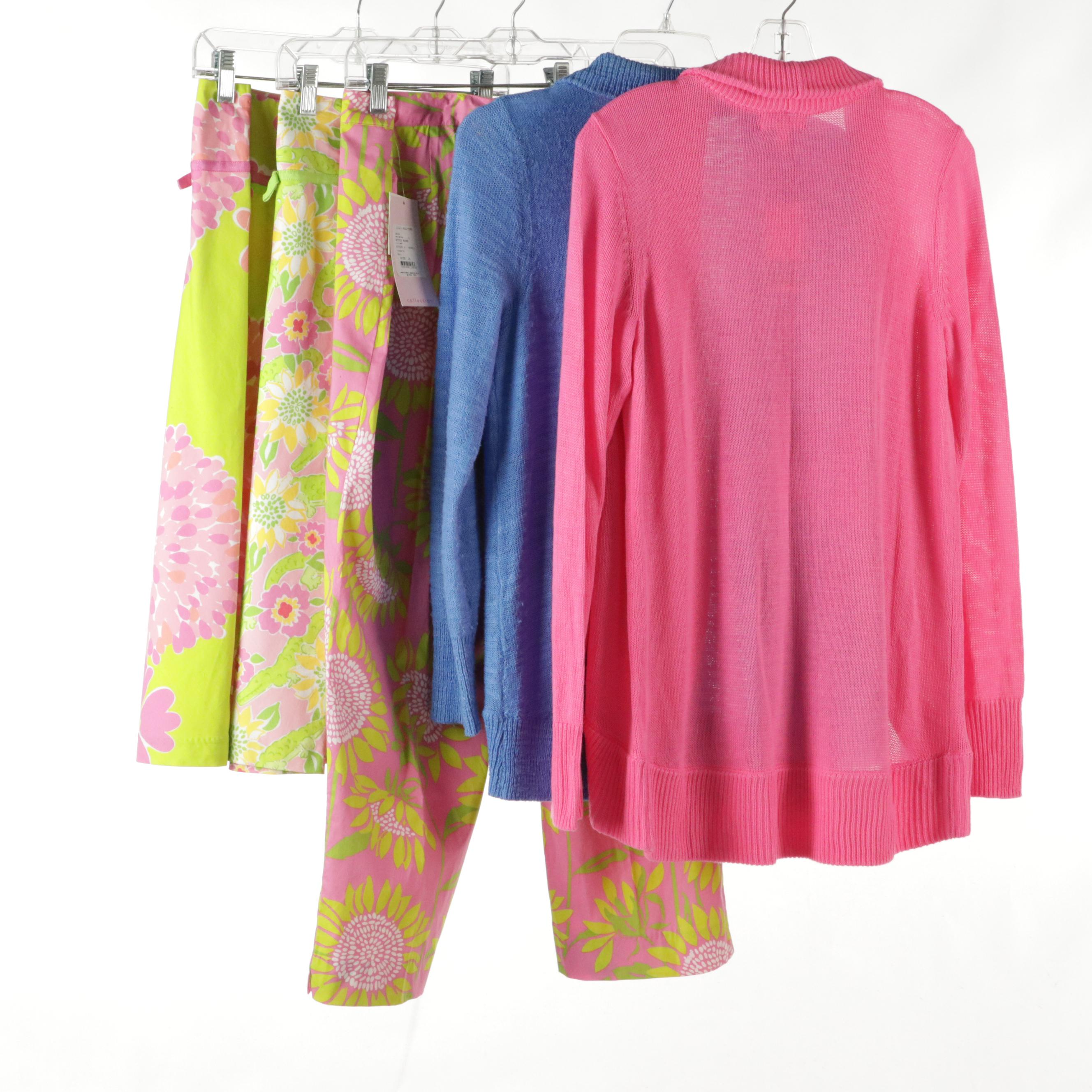 Lilly Pulitzer Lilly Capris, Amalie Cardigan Sweaters and Printed A-Line Skirts