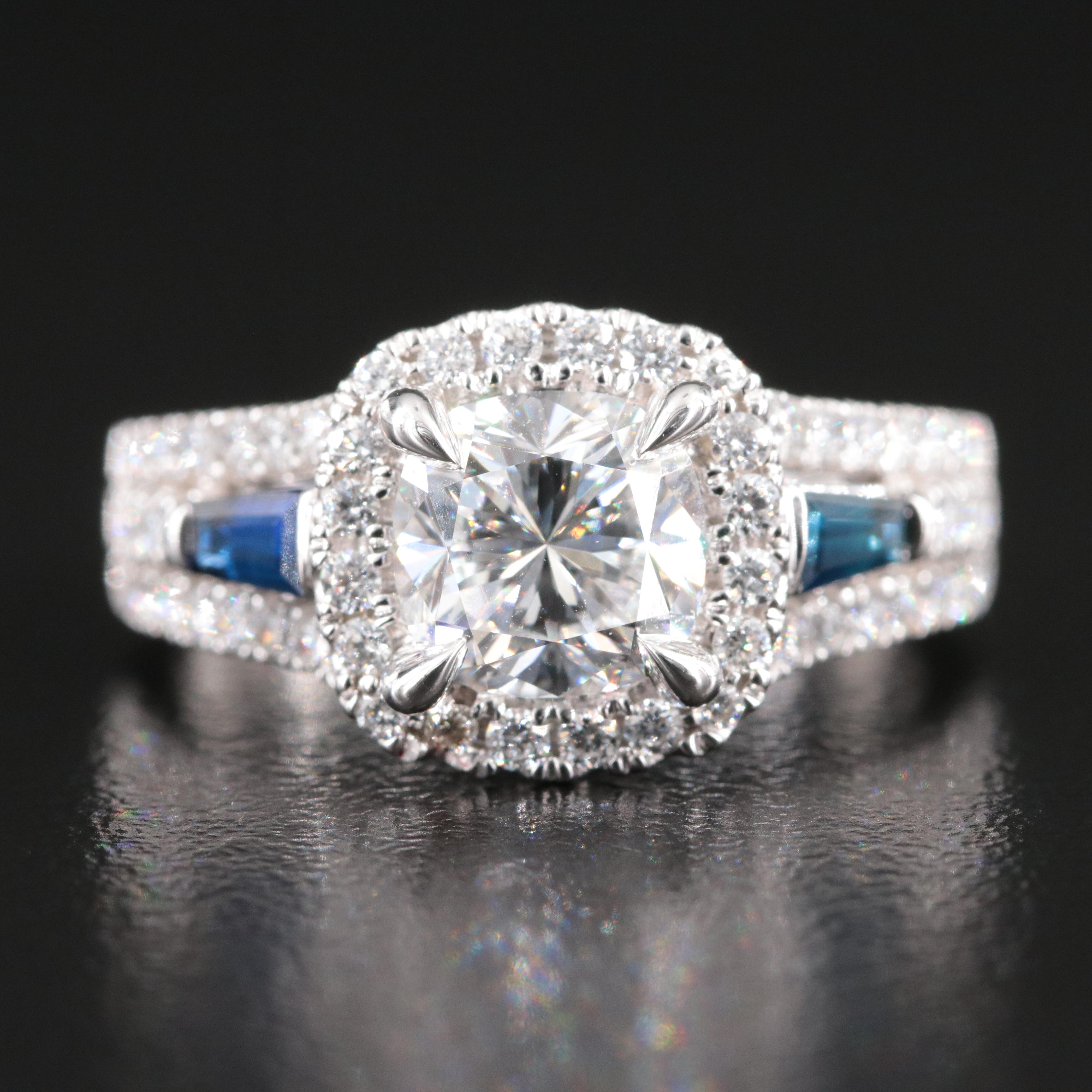 Vera Wang Love 14K 2.09 CTW Lab Grown Diamonds and Sapphire Ring