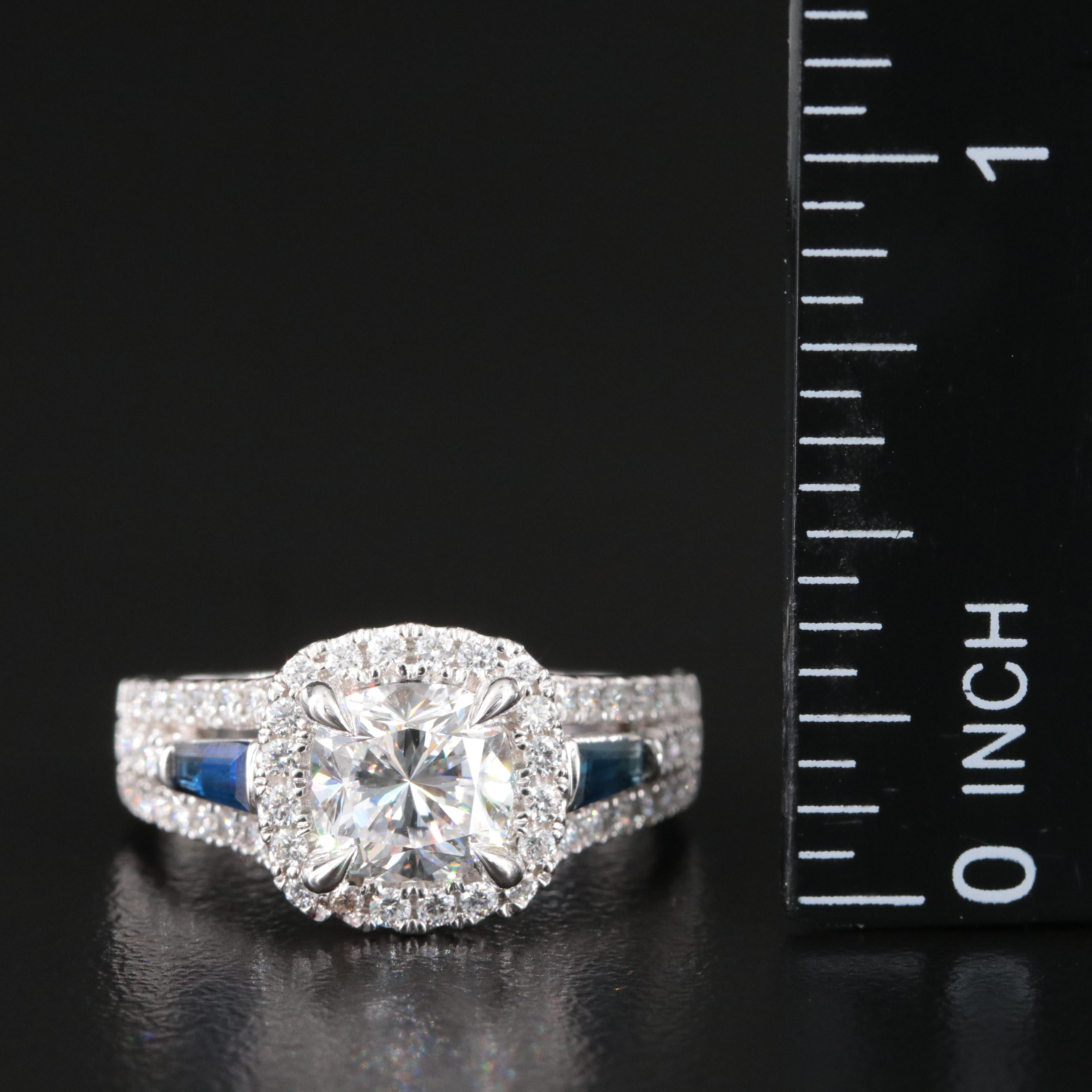 Vera Wang Love 14K 2.09 CTW Lab Grown Diamonds and Sapphire Ring