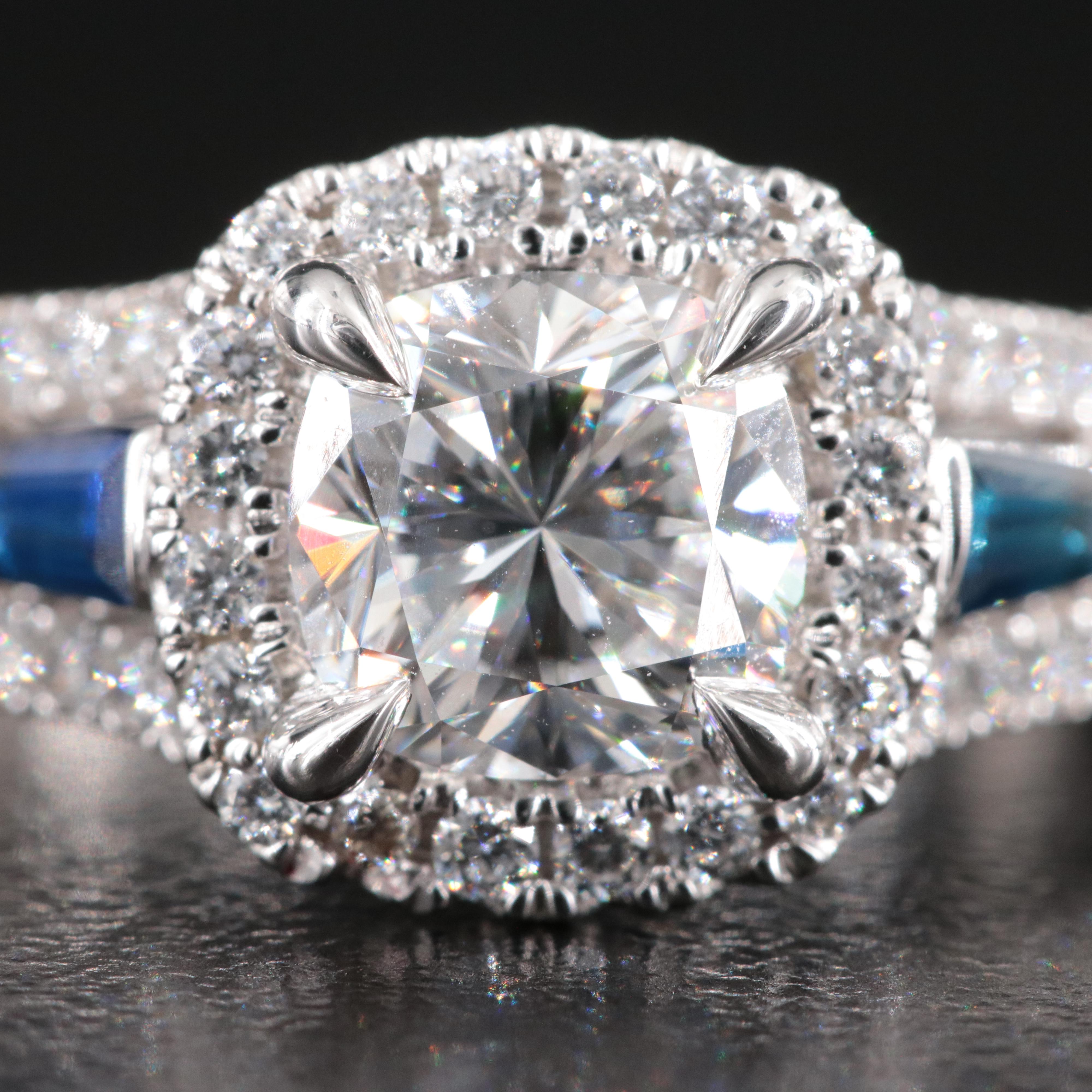 Vera Wang Love 14K 2.09 CTW Lab Grown Diamonds and Sapphire Ring