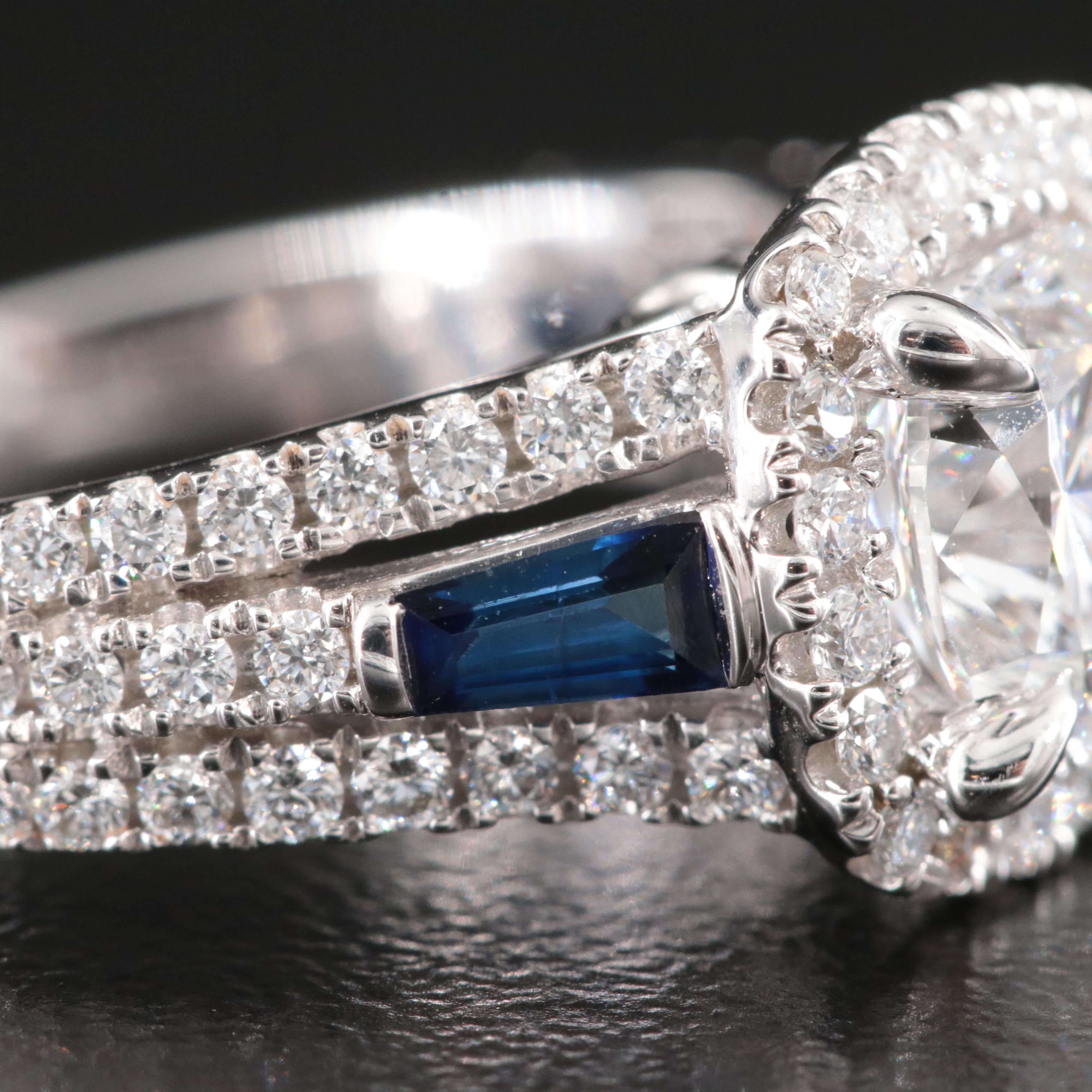 Vera Wang Love 14K 2.09 CTW Lab Grown Diamonds and Sapphire Ring