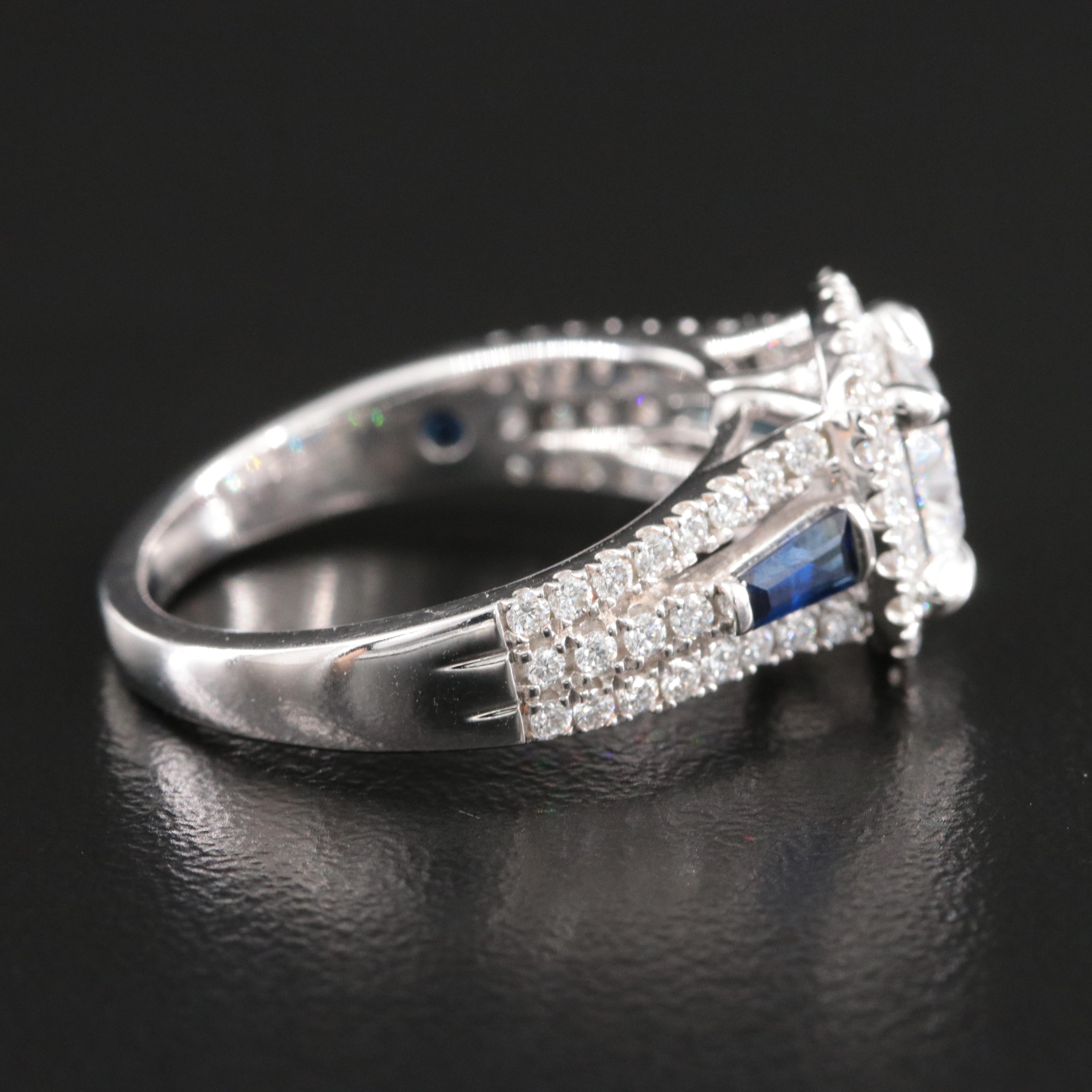 Vera Wang Love 14K 2.09 CTW Lab Grown Diamonds and Sapphire Ring