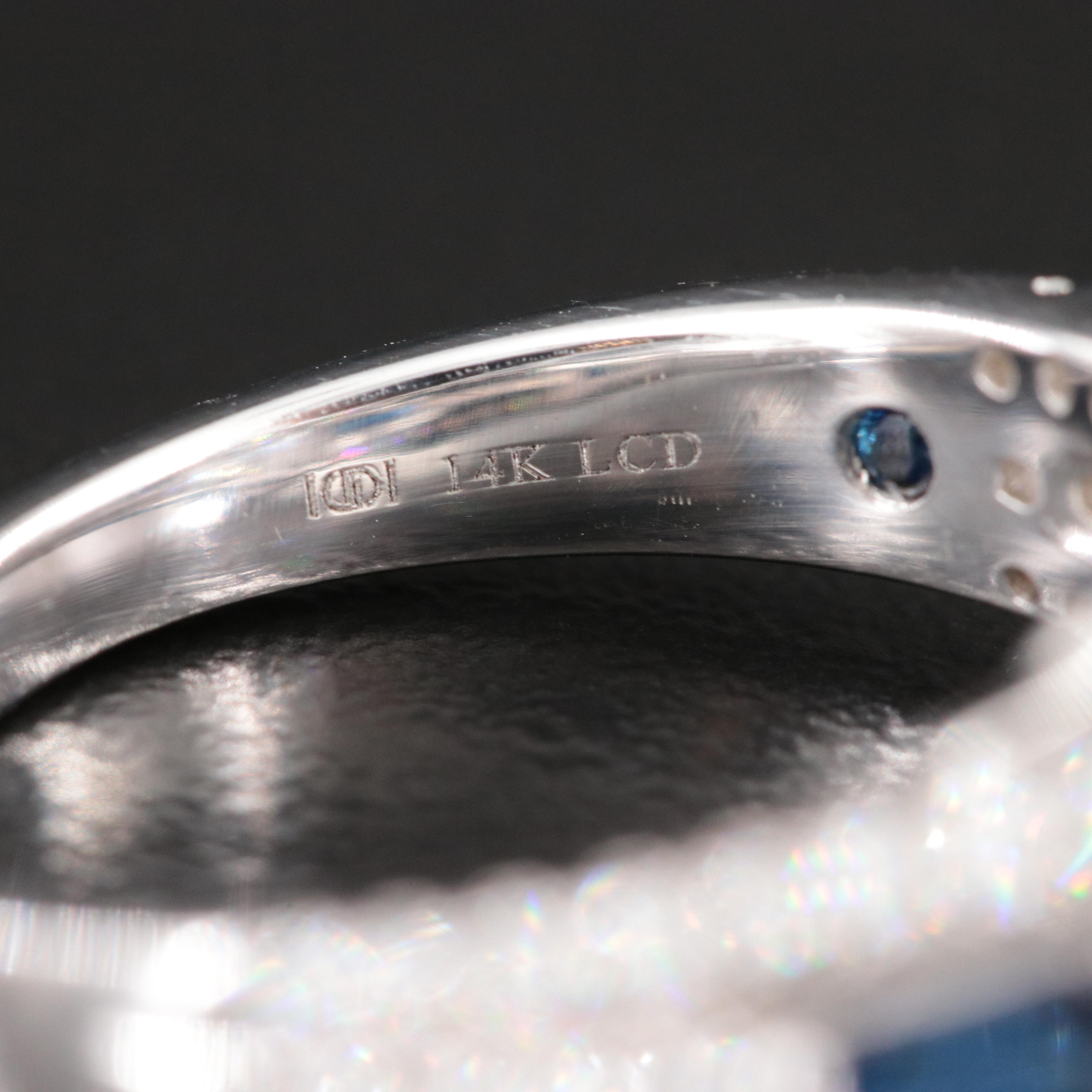 Vera Wang Love 14K 2.09 CTW Lab Grown Diamonds and Sapphire Ring