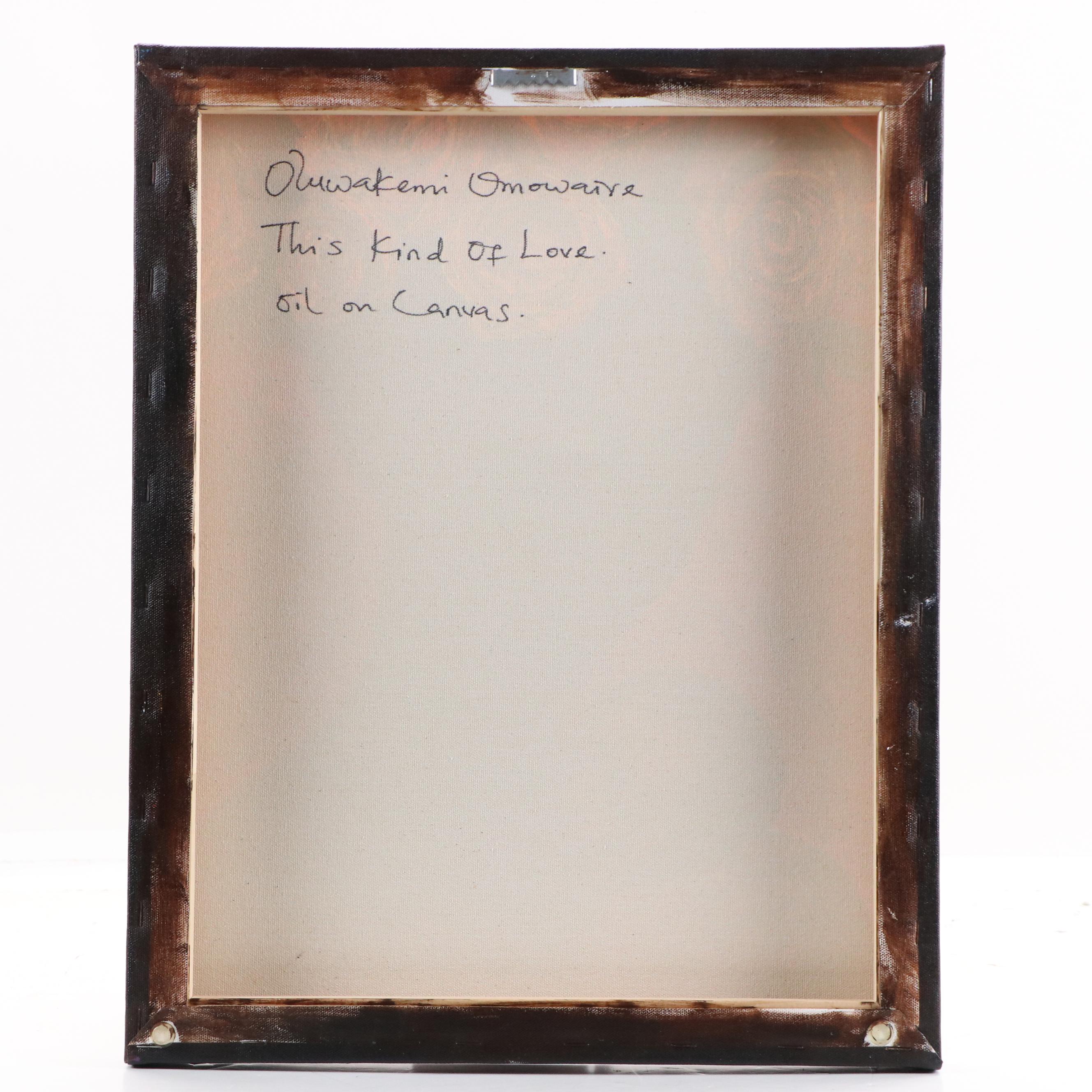 Oluwakemi Omowaire Portrait Oil Painting "This Kind Of Love," 21st Century