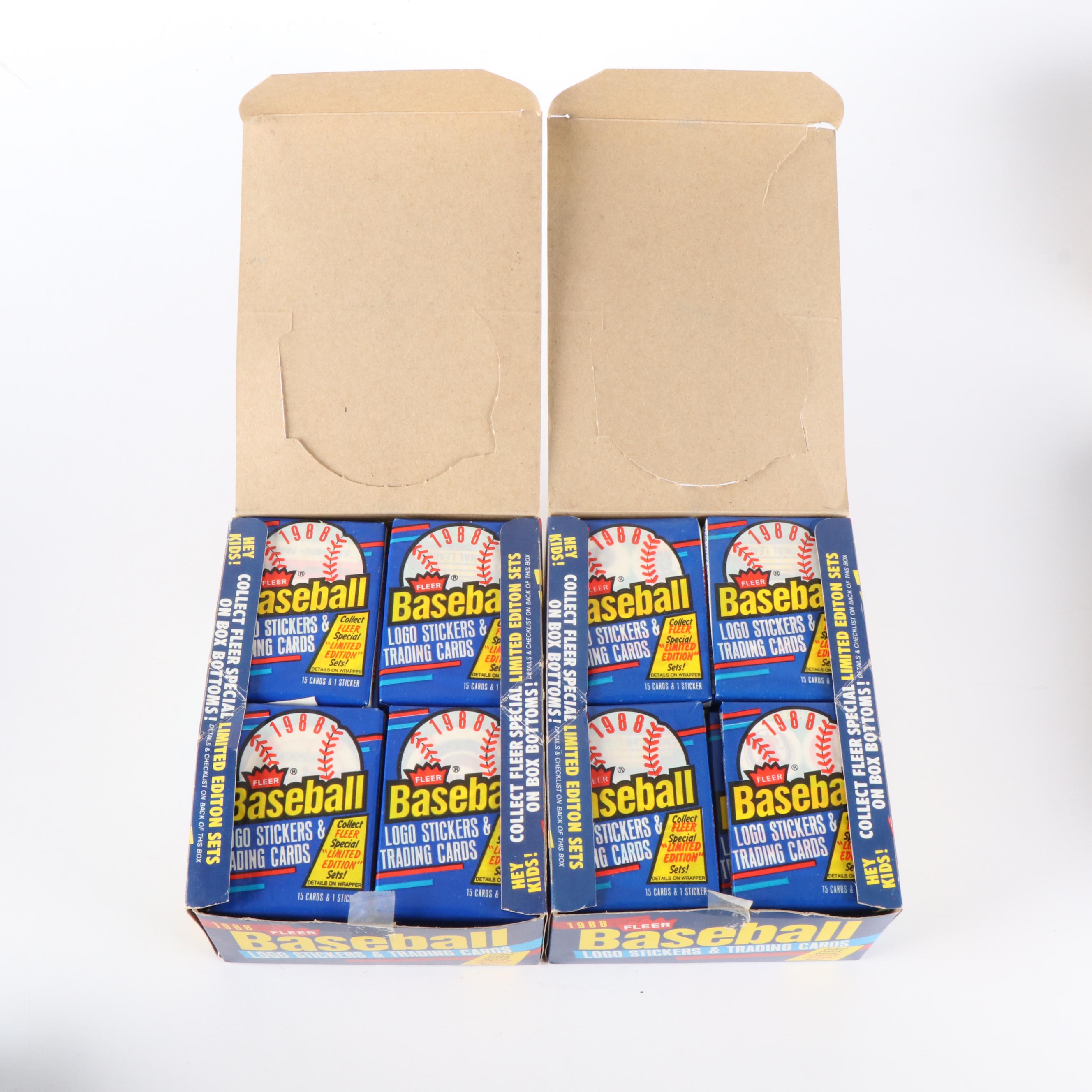 Topps, Donruss, and More Sealed Baseball Card Wax Packs with Original Boxes