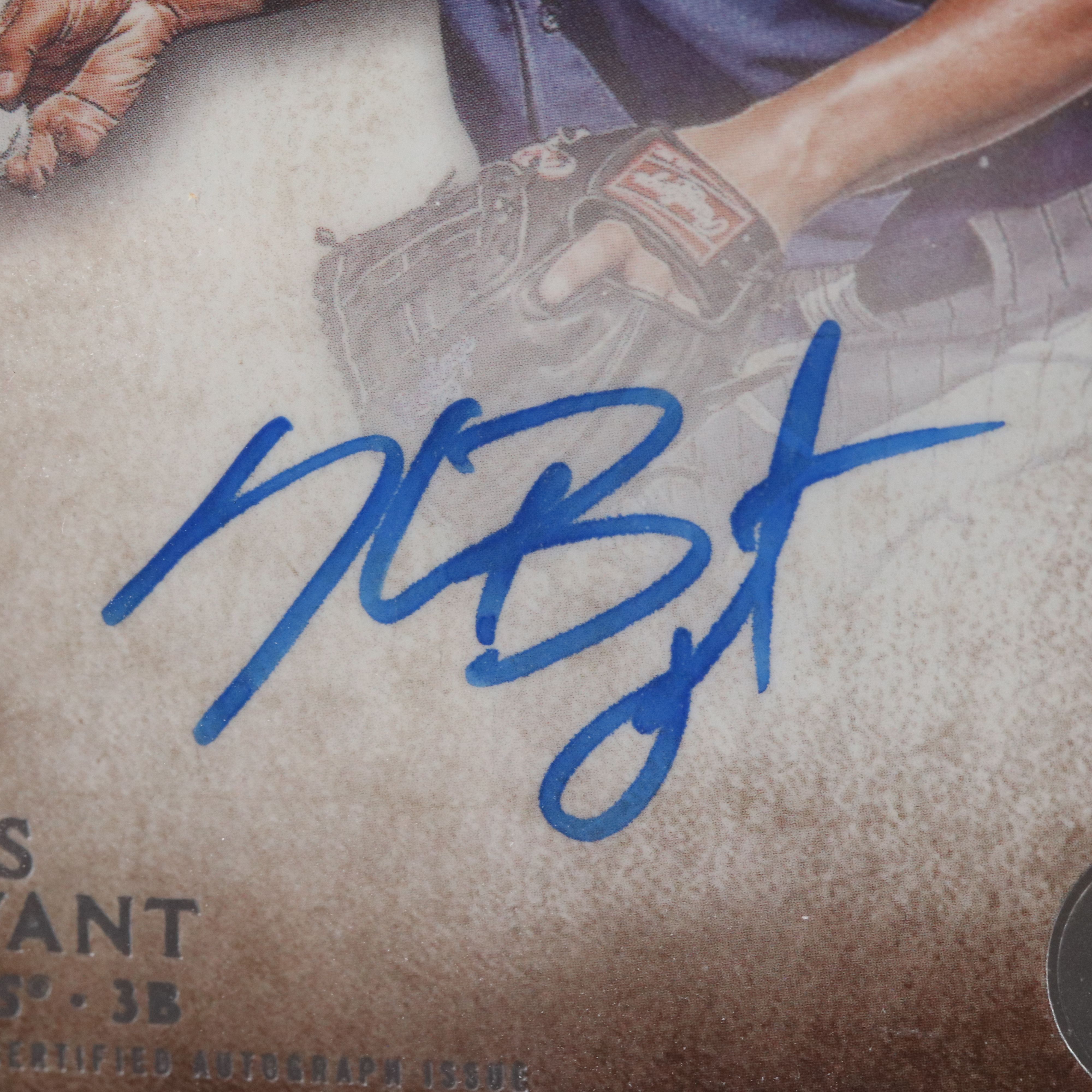 2015 Bowman Inception Kris Bryant Signed Baseball Card Graded BGS 9