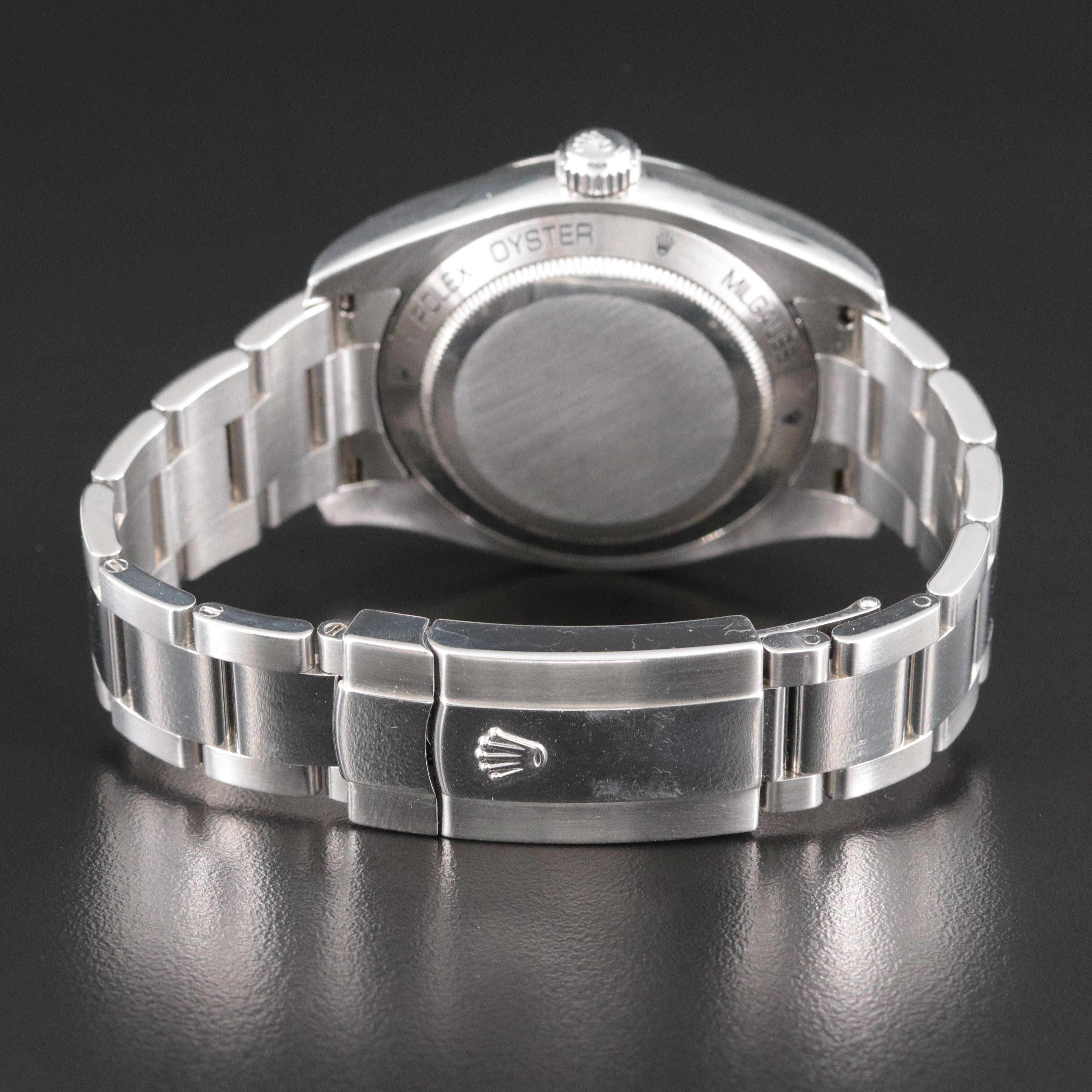 Rolex Milgauss 116400 White Dial Orange Indices and Lightning Bolt Hand Watch