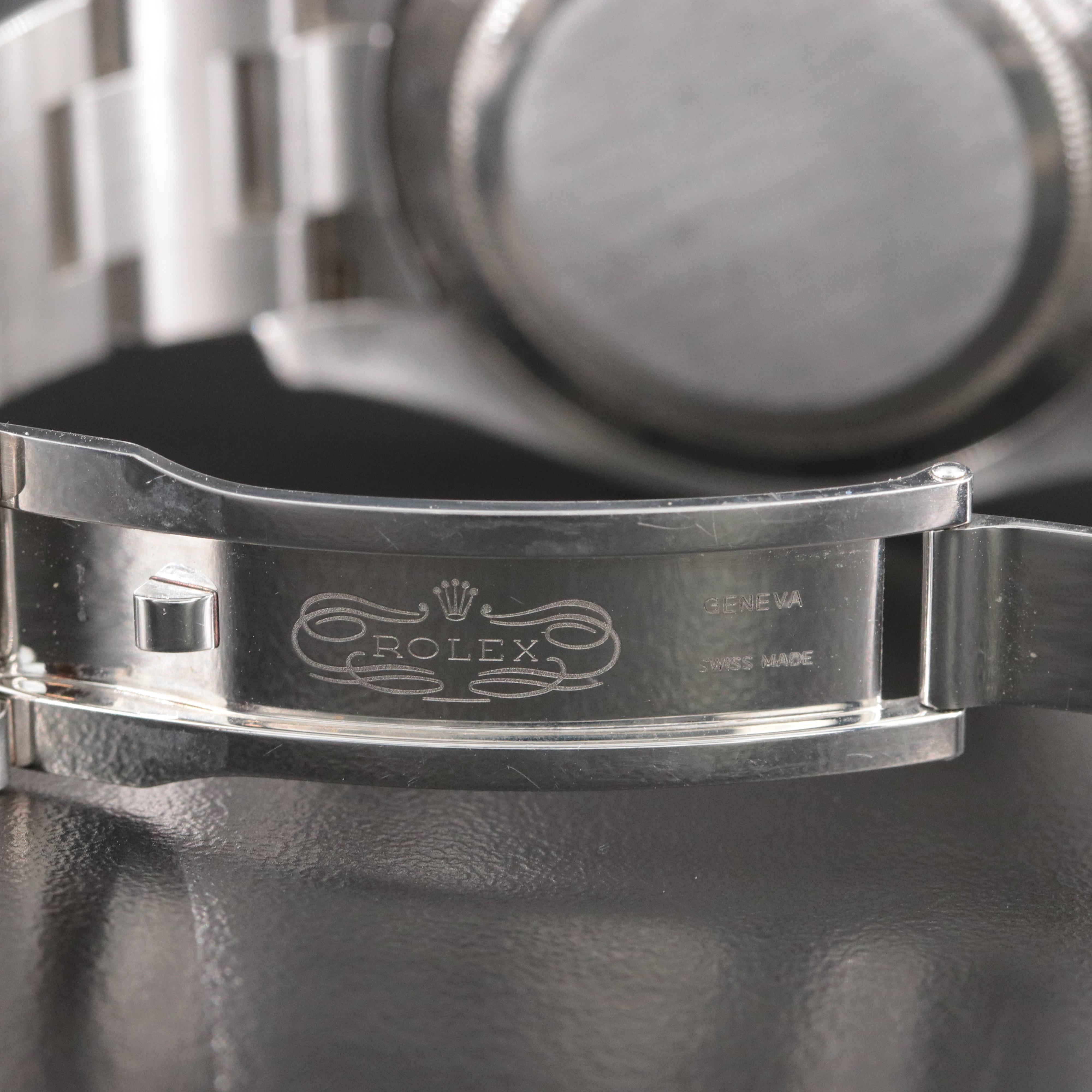 Rolex Milgauss 116400 White Dial Orange Indices and Lightning Bolt Hand Watch